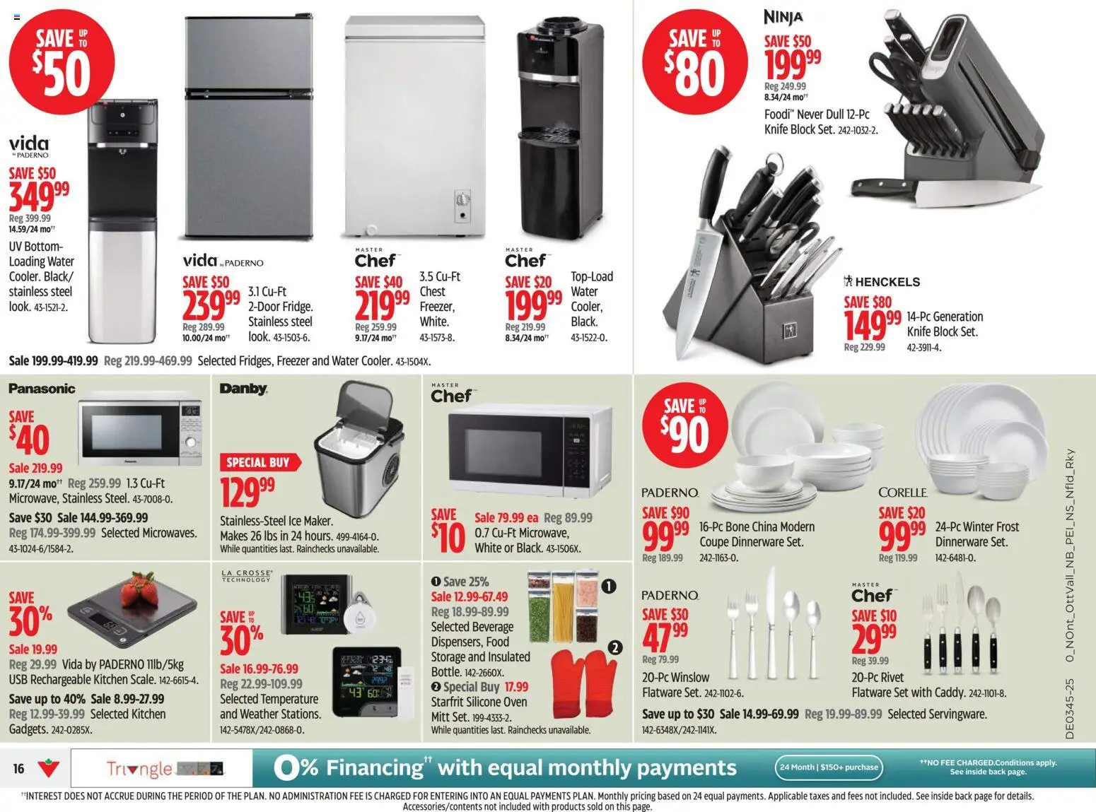 Canadian Tire flyer valid from 30.10.2025 | Page: 16 | Products: Freezer, Oven