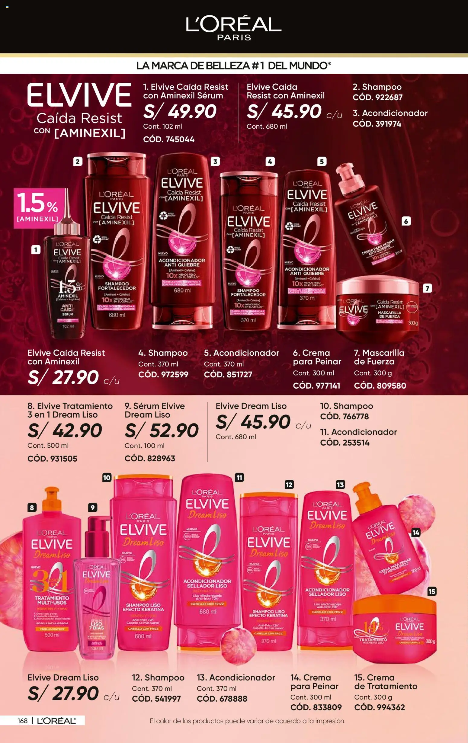 Catálogo Azzorti válido desde 14.04.2026 | Página: 172 | Productos: Shampoo, Acondicionador, Espejo, Crema