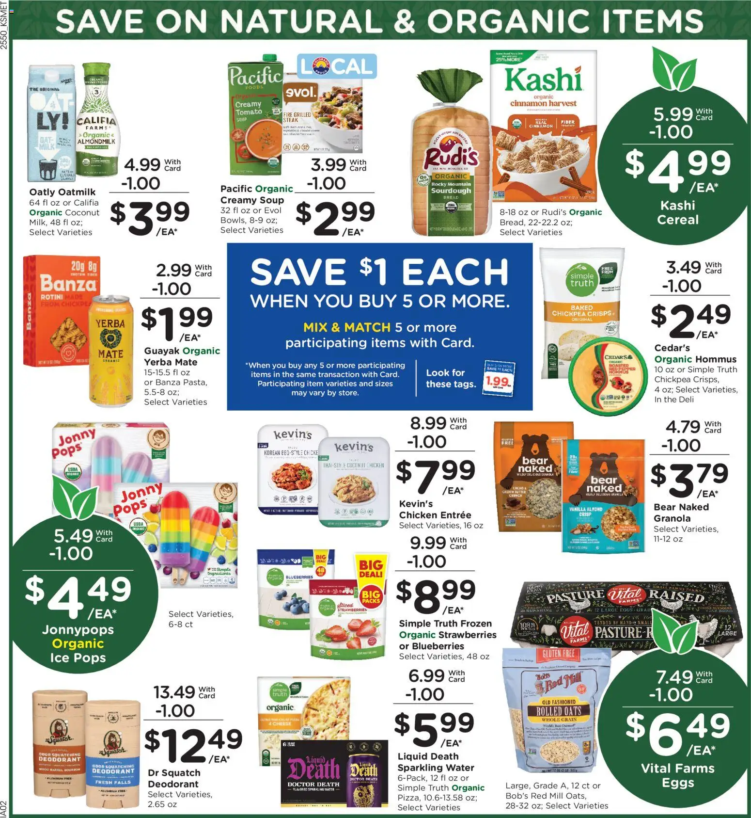 King Soopers Weekly Ad - valid from 14.01.2026 | Page: 5 | Products: Cheese, Eggs, Bread, Water