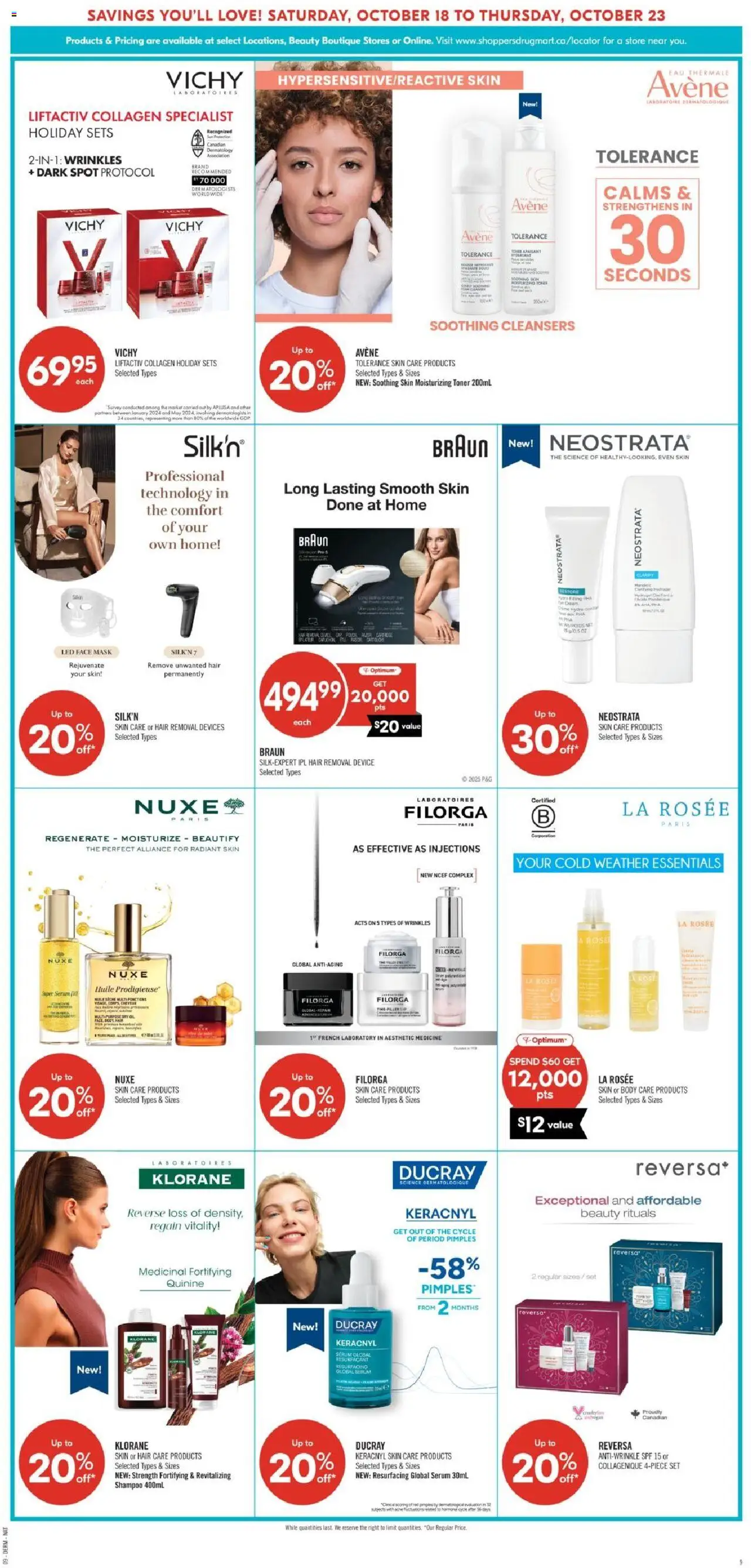 Shoppers flyer valid from 18.10.2025 | Page: 17 | Products: Toner, Shampoo, Mask, Face mask