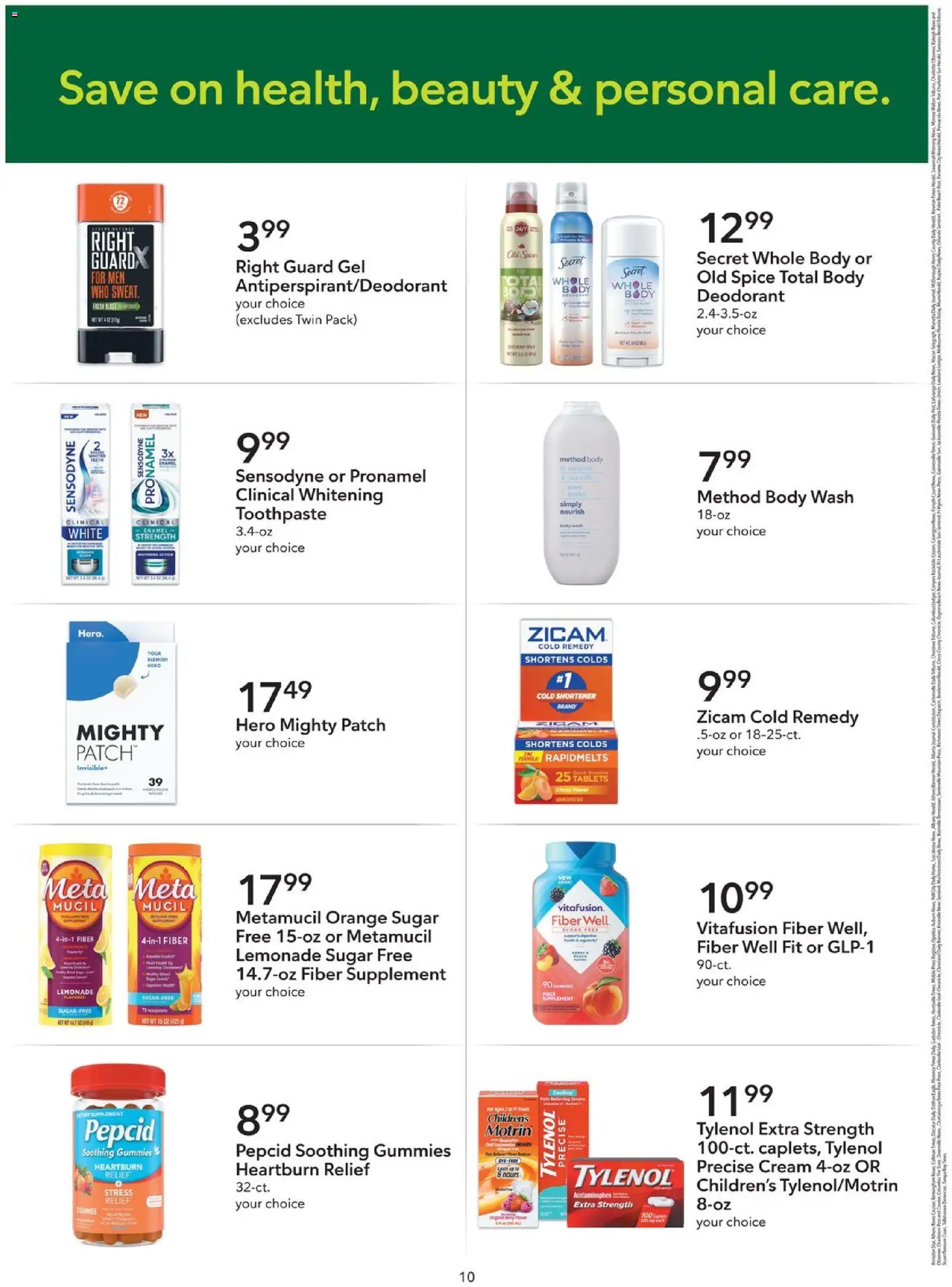 Publix Extra Savings - valid from 29.11.2025 | Page: 10 | Products: Deodorant, Cream, Cookies, Sugar