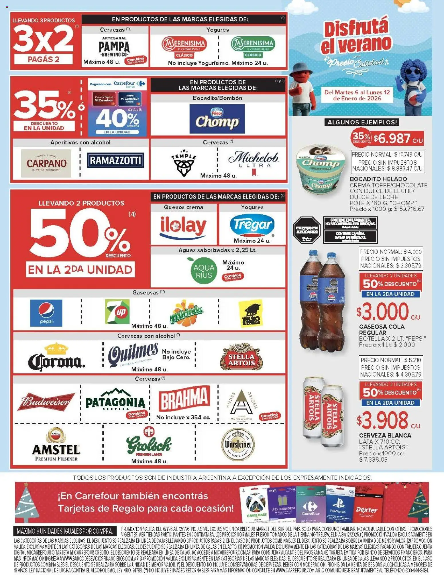 Carrefour Market catálogo │ válido desde el 06.01.2026 | Página: 4 | Productos: Teléfono, Caso, Café, Cerveza