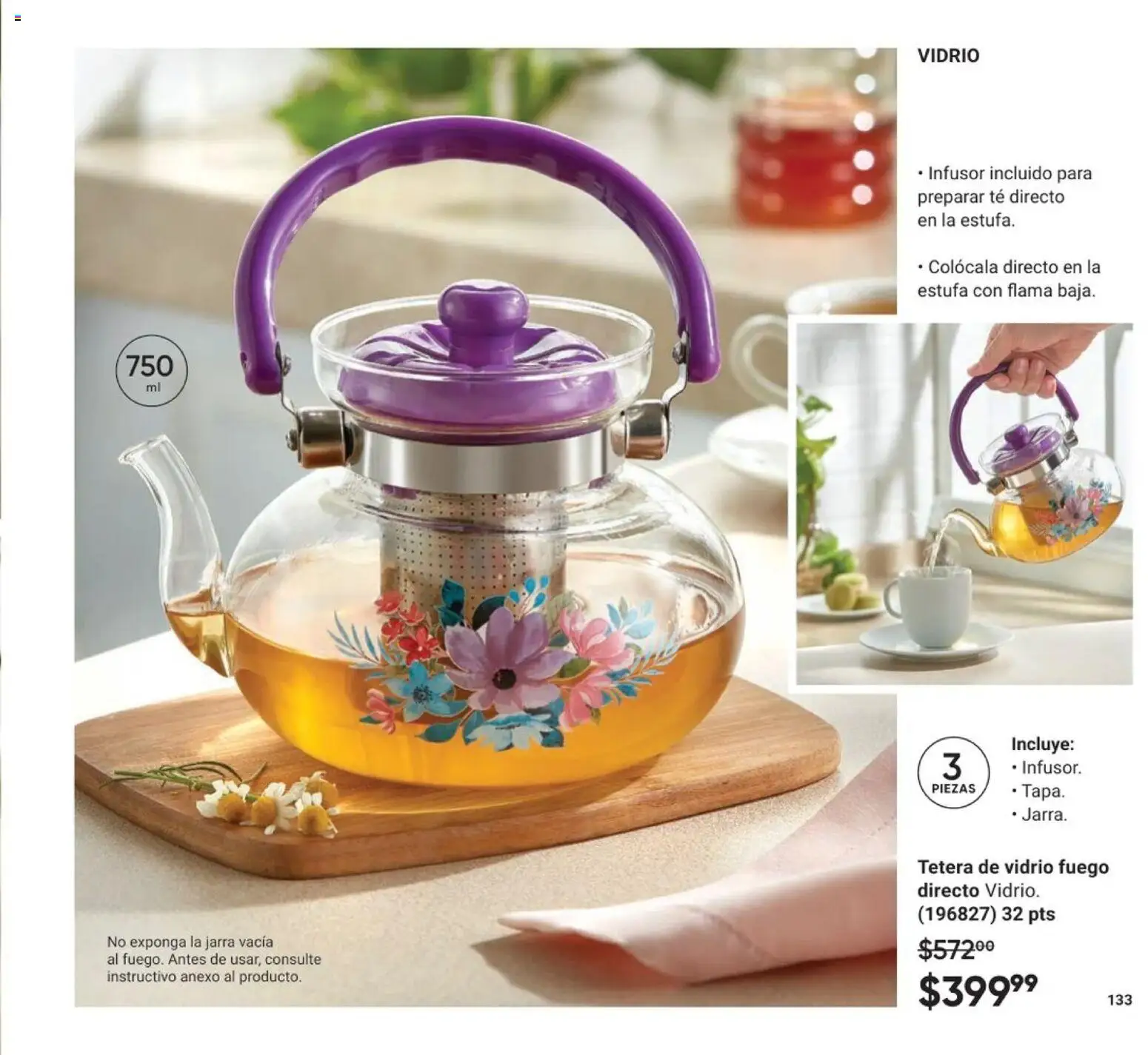 Nuevas ofertas de AVON válidas en toda la República Mexicana desde el 20.12.2025. ¡Encuentra las mejores ofertas en AVON Casa & Estilo 1 2026! | Página: 135 | Productos: Tetera, Té, Jarra