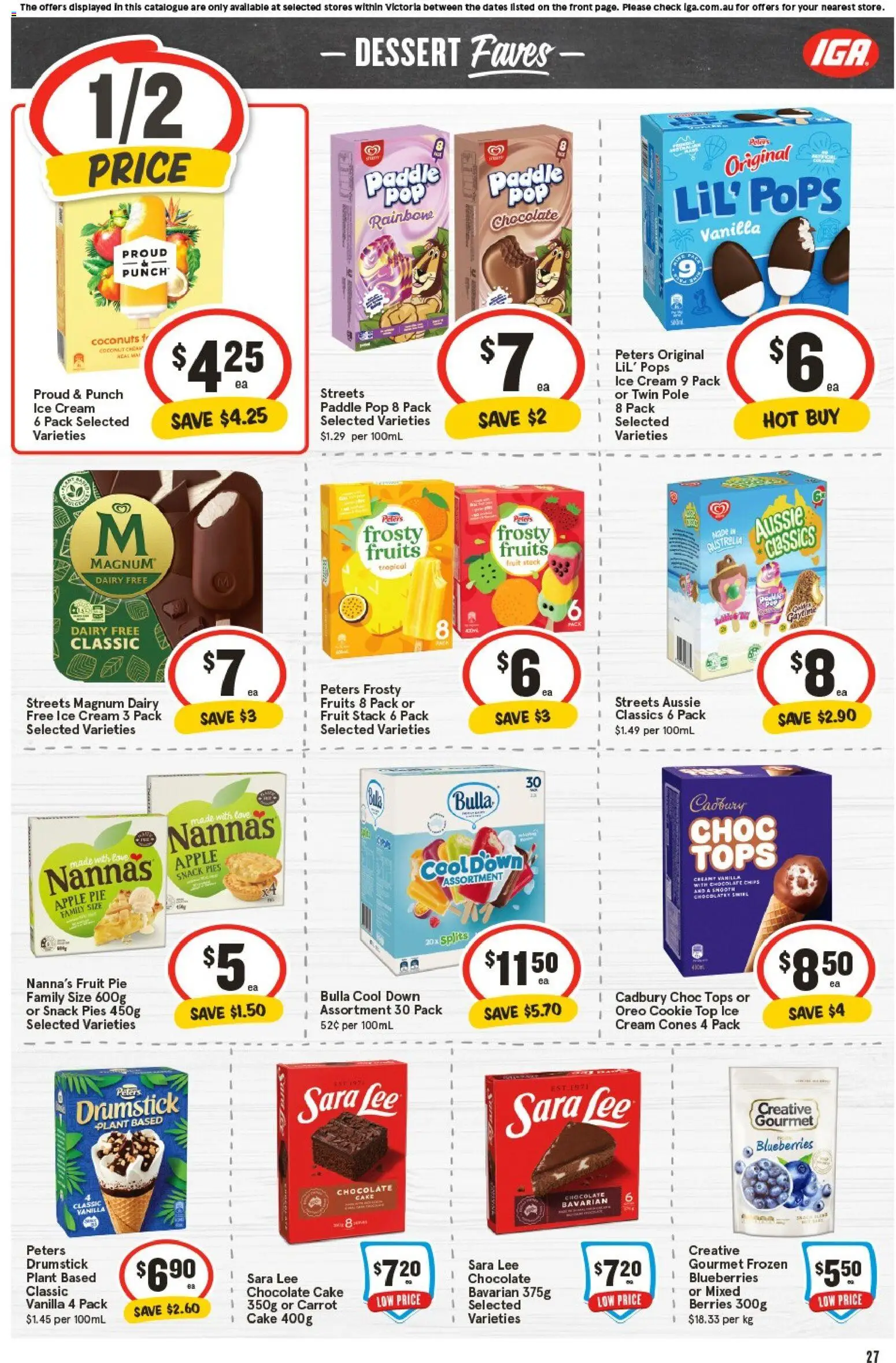 IGA catalogue - valid from 29.10.2025 | Page: 26 | Products: Dairy, Chocolate, Fruits, Blueberries