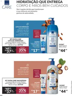 Avon - Campanha 04 - Pré-Visualização do folheto da loja Avon, válido de 18.02.2026 | Página: 112 | Produtos: Macadâmia, Creme, Amêndoas, Luvas