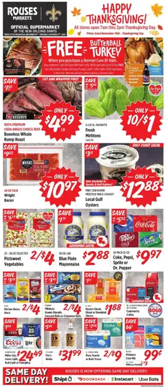 Preview of Rouses weekly ads valid from 19.11.2025