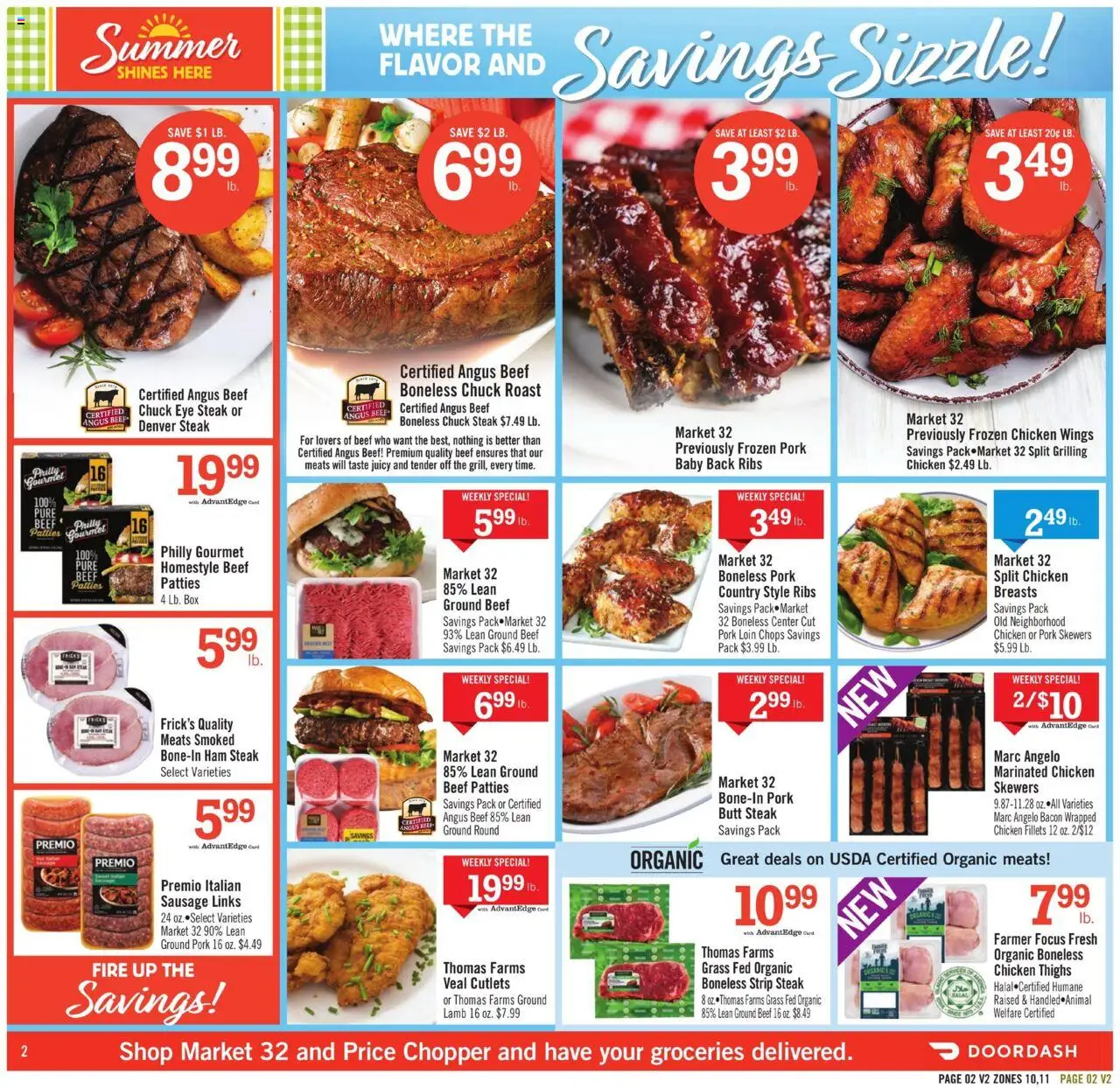 Price Chopper Weekly Ad - valid from 24.08.2025 | Page: 2 | Products: Box, Ham, Beef, Sausage