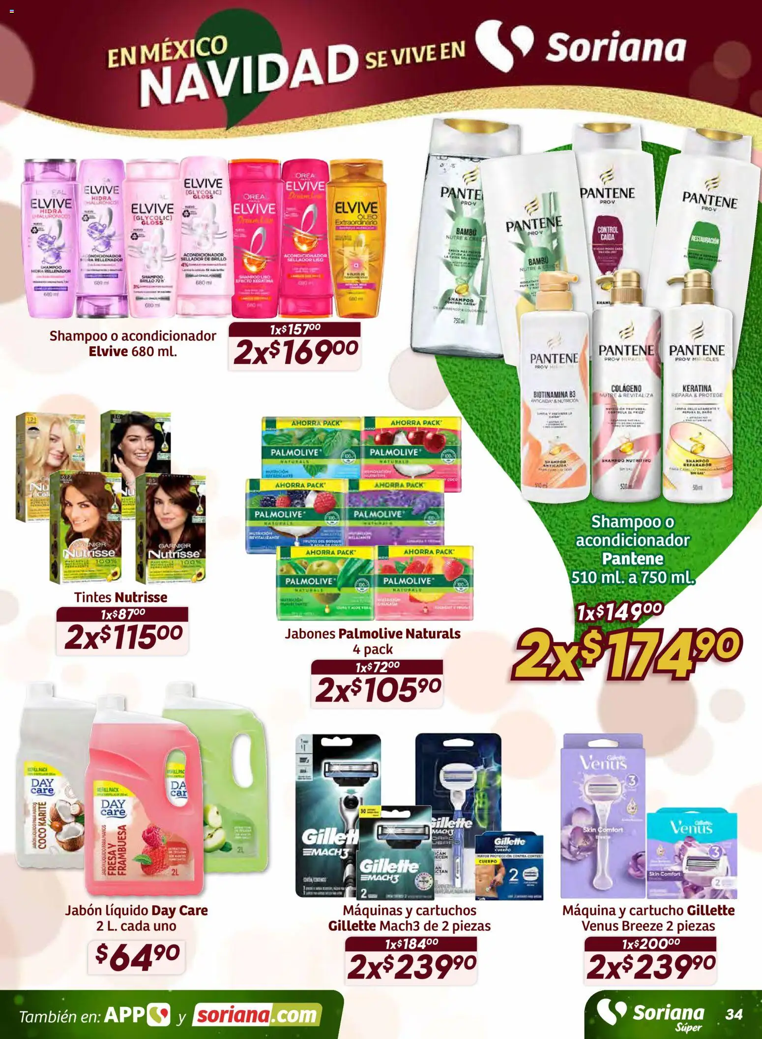 Nuevas ofertas de Soriana válidas en toda la República Mexicana desde el 11.12.2025. ¡Encuentra las mejores ofertas en Soriana - Preciazazaso Súper: BCS, Jal, Nay, Sin, Son! | Página: 34 | Productos: Fresa, Jabón líquido, Brillo, Jabón