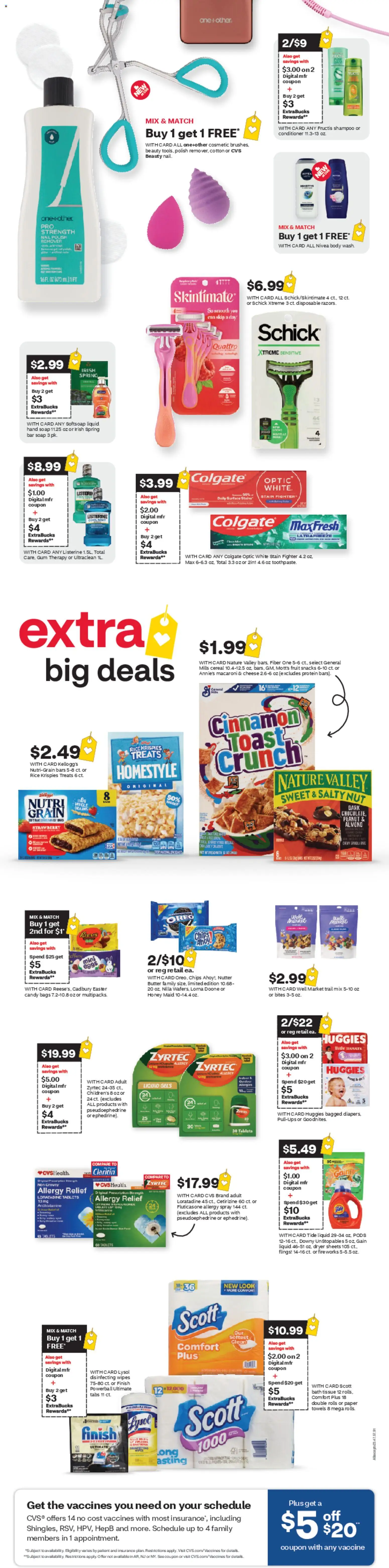 CVS Pharmacy Weekly Ad - NY - valid from 08.03.2026 | Page: 3 | Products: Nail polish, Cheese, Soap, Rice