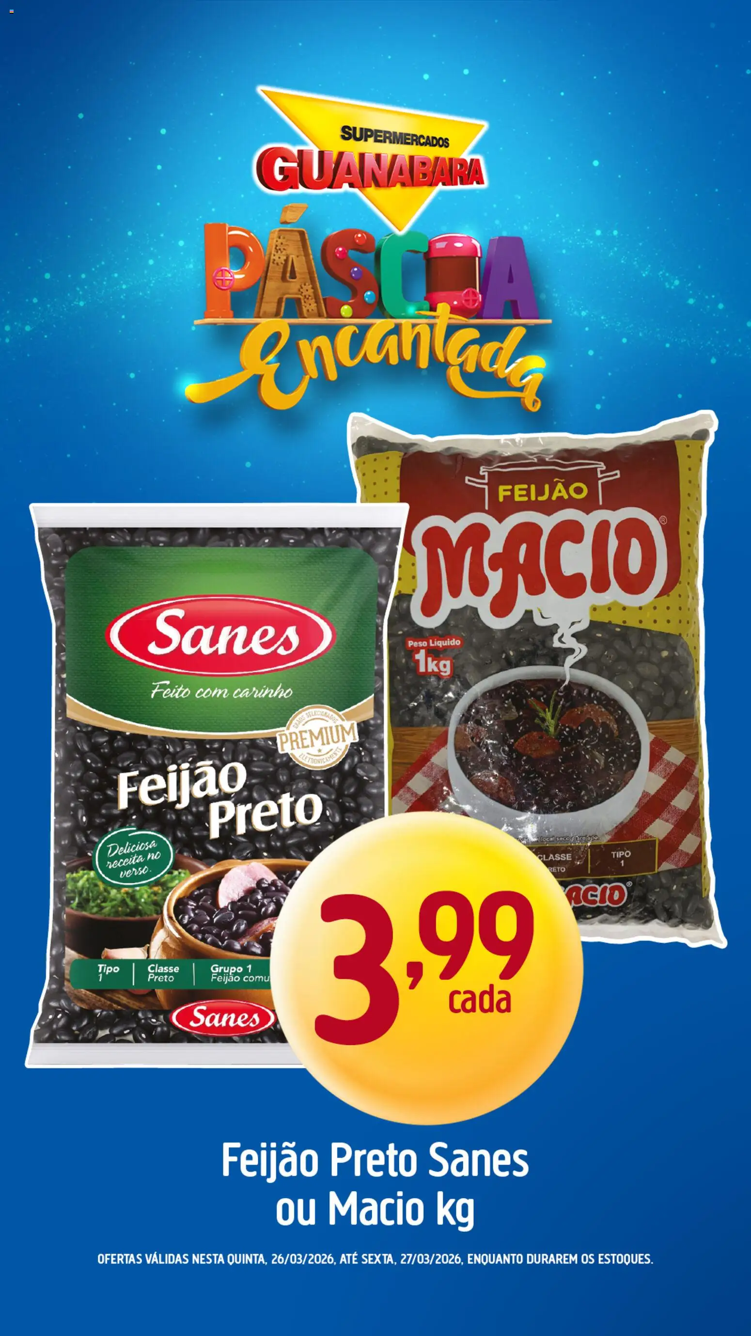 Supermercados Guanabara Folheto - válido de 26.03.2026 | Página: 7 | Produtos: Feijão