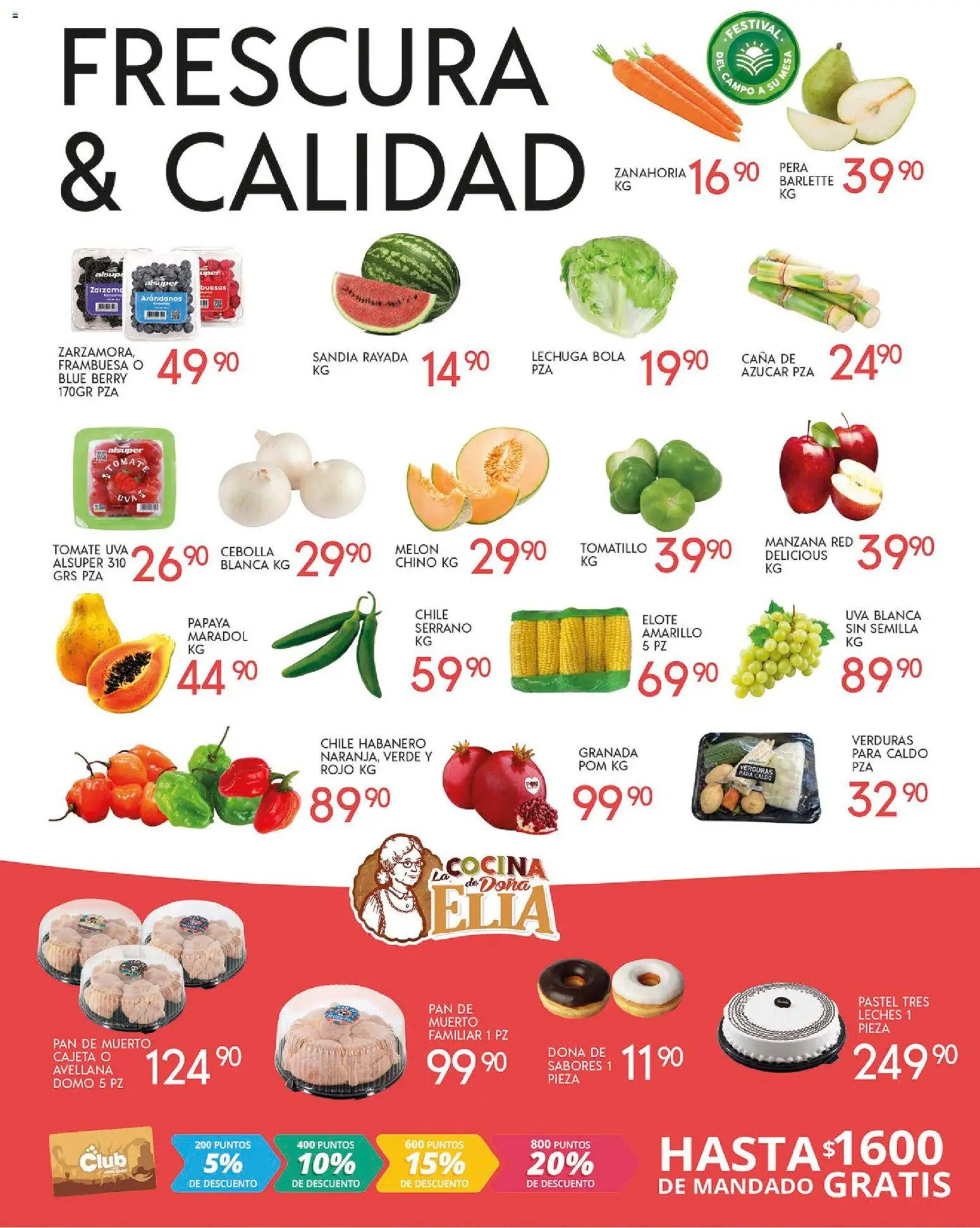 Nuevas ofertas de Alsuper válidas en toda la República Mexicana desde el 28.10.2025. ¡Encuentra las mejores ofertas en Alsuper folleto Durango! | Página: 2 | Productos: Azúcar, Sandía, Melón, Manzana