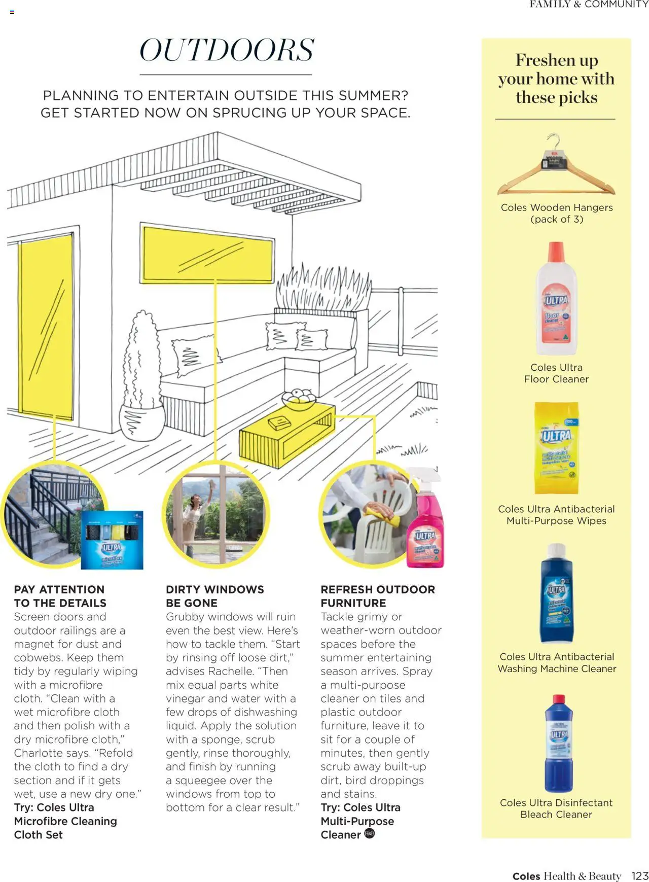 Coles catalogue - valid from 07.10.2025 | Page: 123 | Products: Cloth, Cleaner, Water, Multipurpose