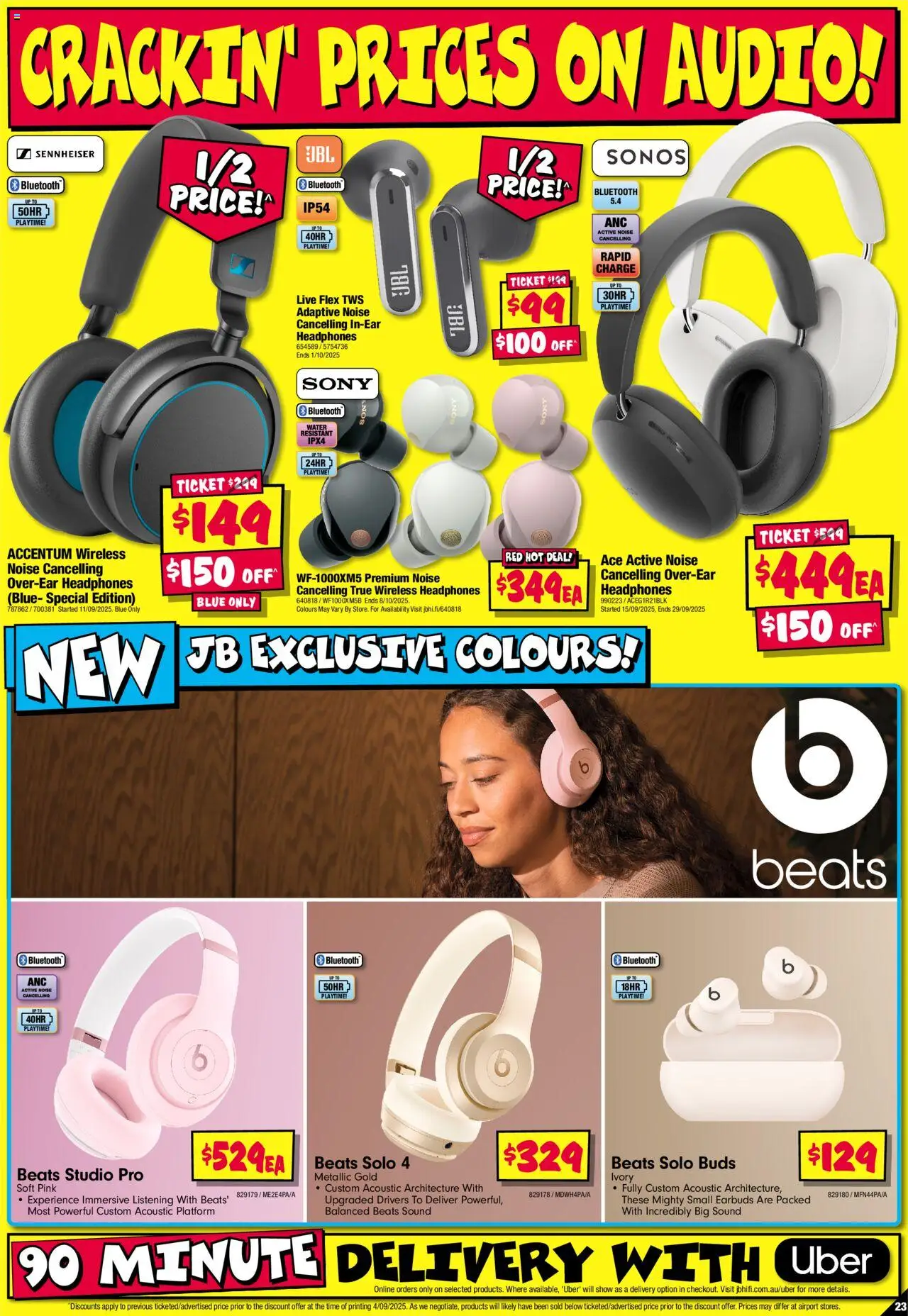 JB Hi-Fi catalogue - valid from 18.09.2025 | Page: 23 | Products: Water, Audio, Headphones