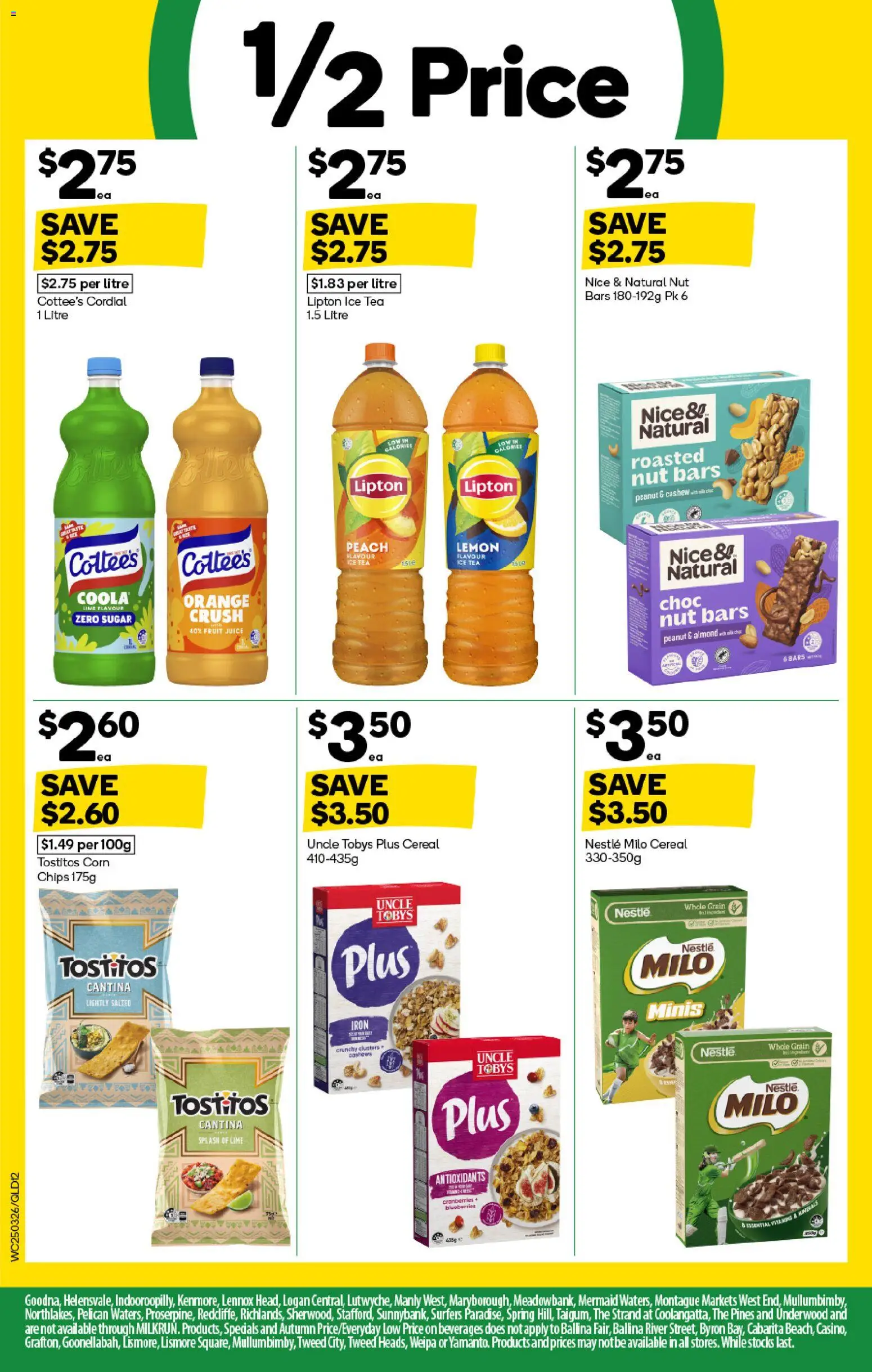 Woolworths catalogue - valid from 25.03.2026 | Page: 12 | Products: Cereal, Chips, Sugar, Iron