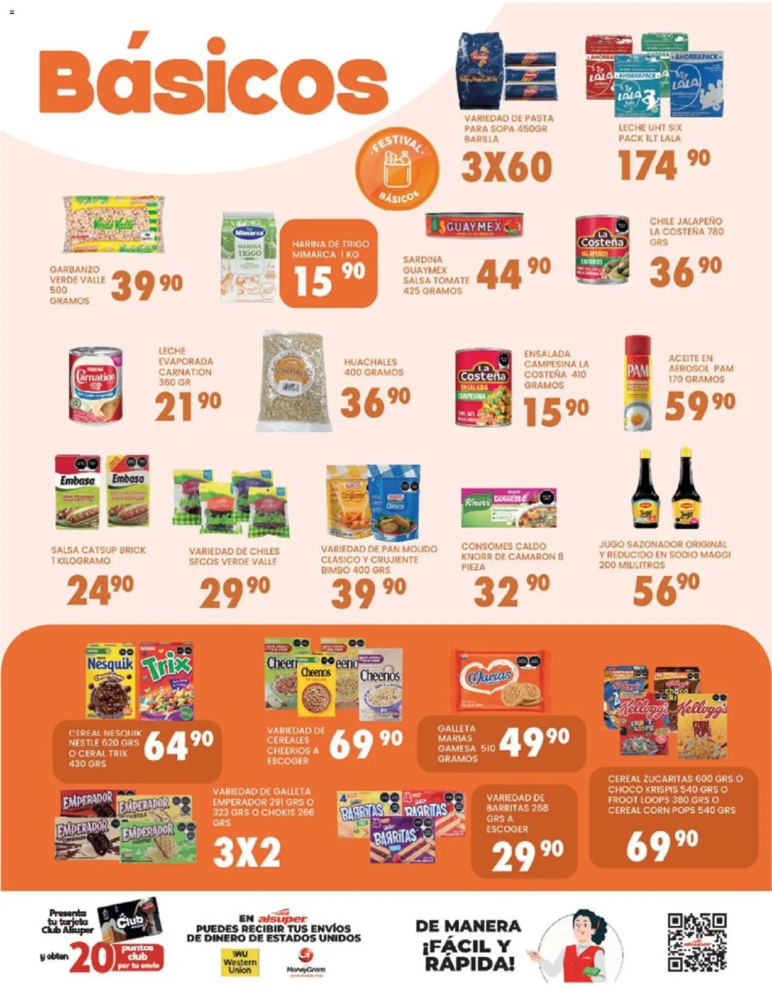 Nuevas ofertas de Alsuper válidas en toda la República Mexicana desde el 31.03.2026. ¡Encuentra las mejores ofertas en Alsuper folleto Calera! | Página: 3 | Productos: Tomate, Pan, Pasta, Ensalada