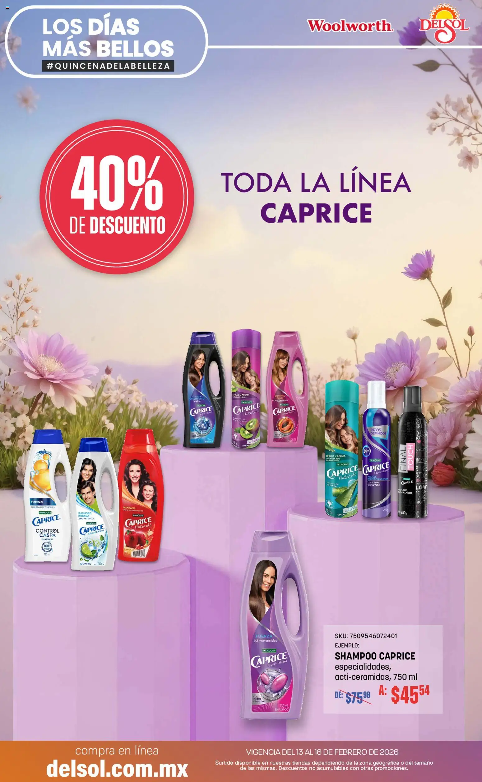 Nuevas ofertas de Del Sol y Woolworth válidas en toda la República Mexicana desde el 13.02.2026. ¡Encuentra las mejores ofertas en Del Sol y Woolworth catálogo Los días más bellos! | Página: 3 | Productos: Mousse