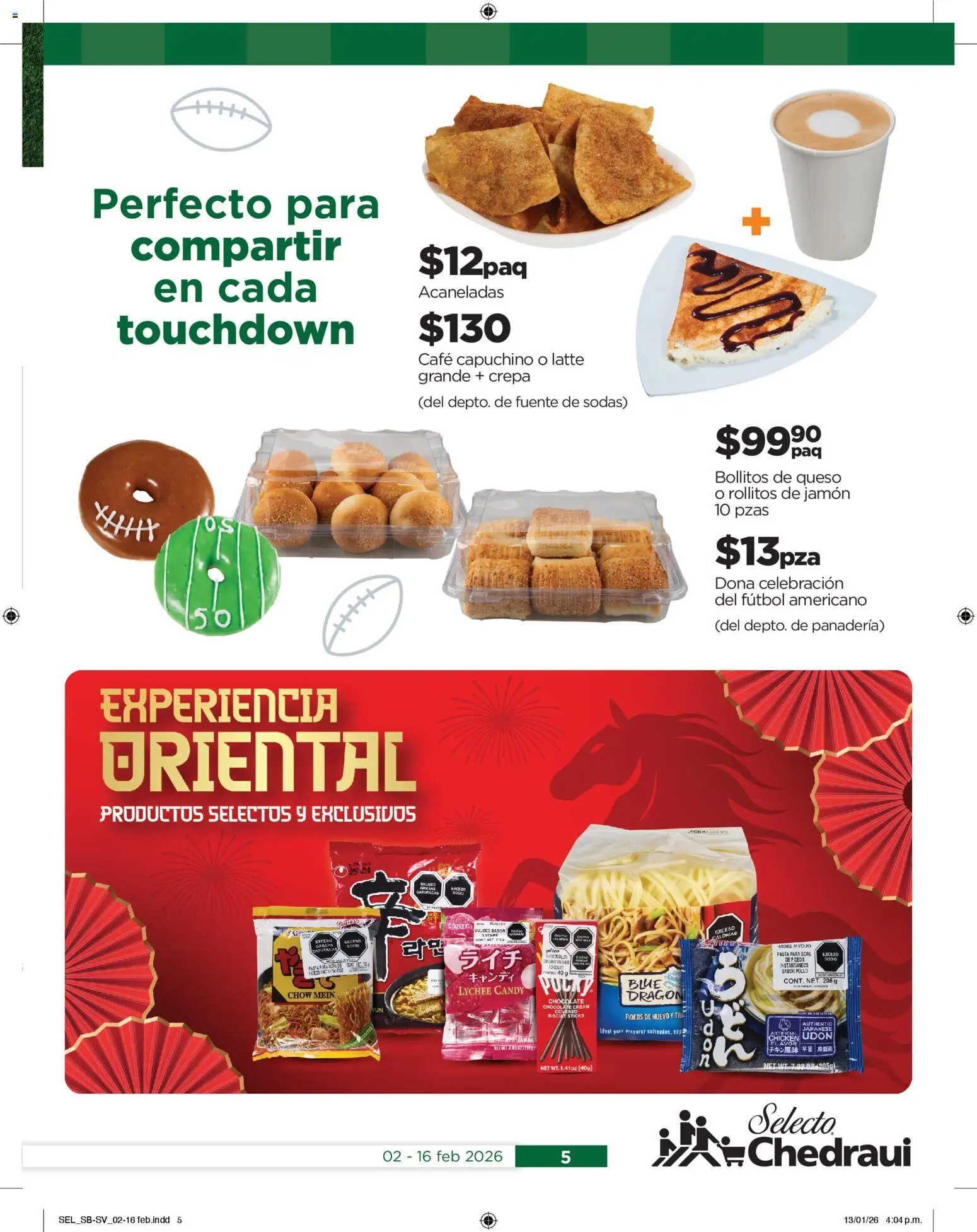 Nuevas ofertas de Chedraui válidas en toda la República Mexicana desde el 02.02.2026. ¡Encuentra las mejores ofertas en Chedraui folleto Llevarte más cuesta menos! | Página: 5