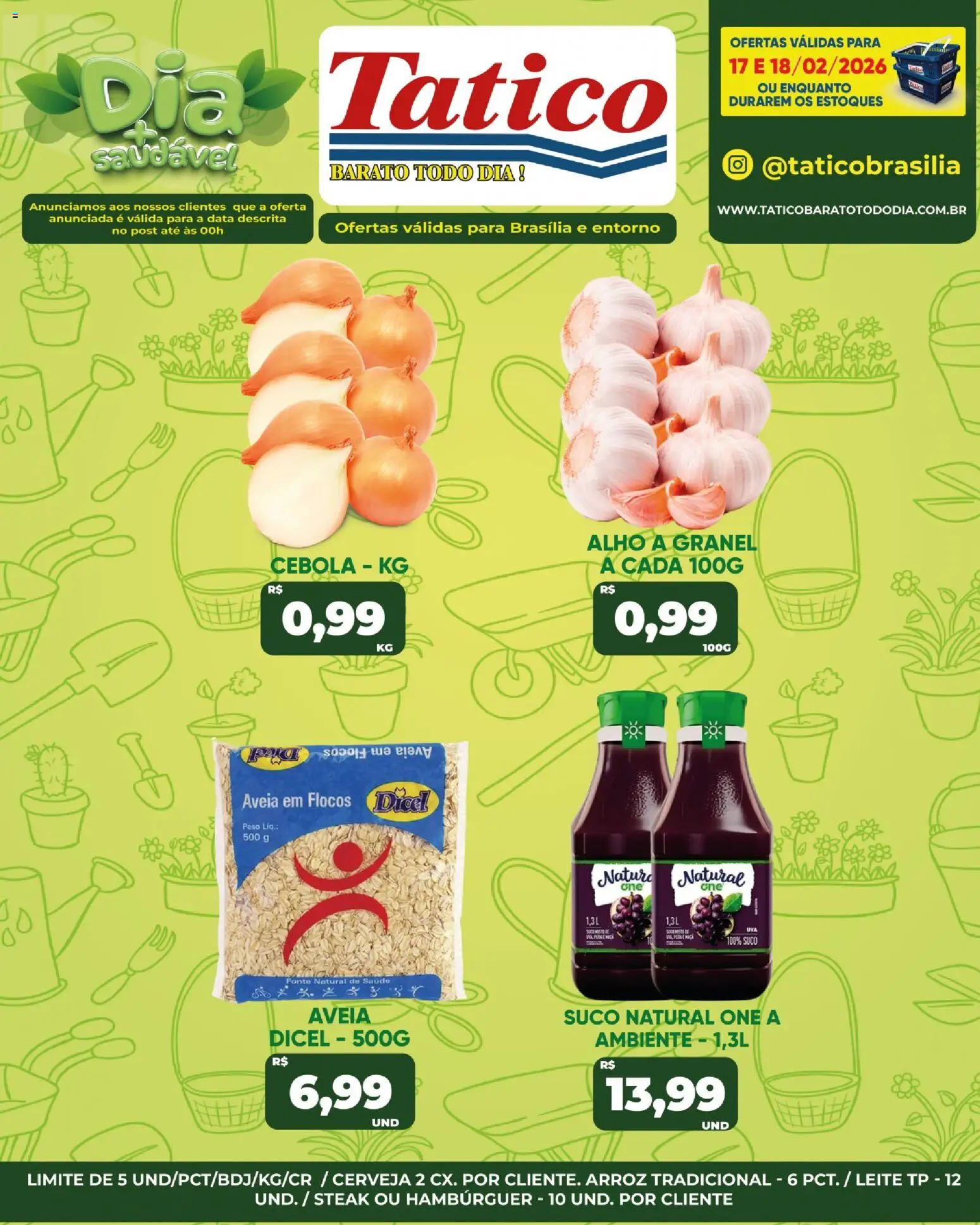 Tatico Folheto - válido de 19.02.2026 | Página: 33 | Produtos: Cebola, Arroz, Hambúrguer, Flocos