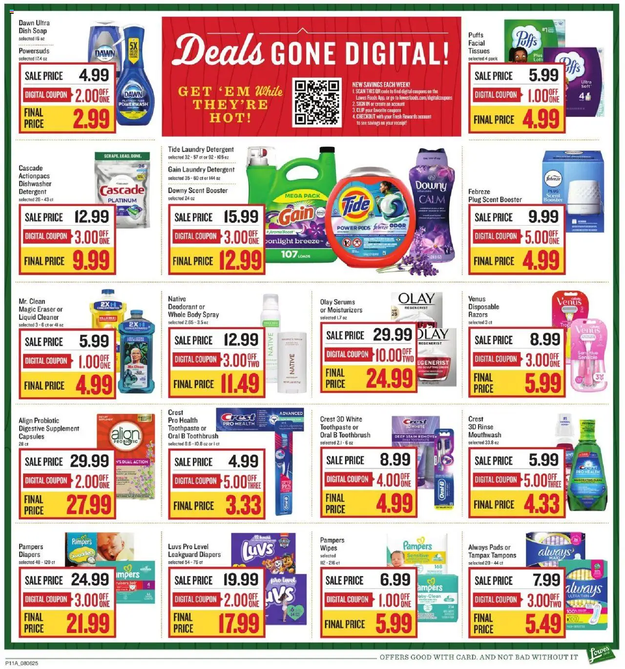 Lowes Foods Weekly Ad - valid from 06.08.2025 | Page: 17 | Products: Clip, Deodorant, Stain remover, Cream