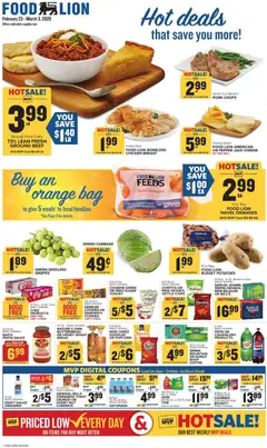 Preview of Food Lion weekly ads valid from 25.02.2026