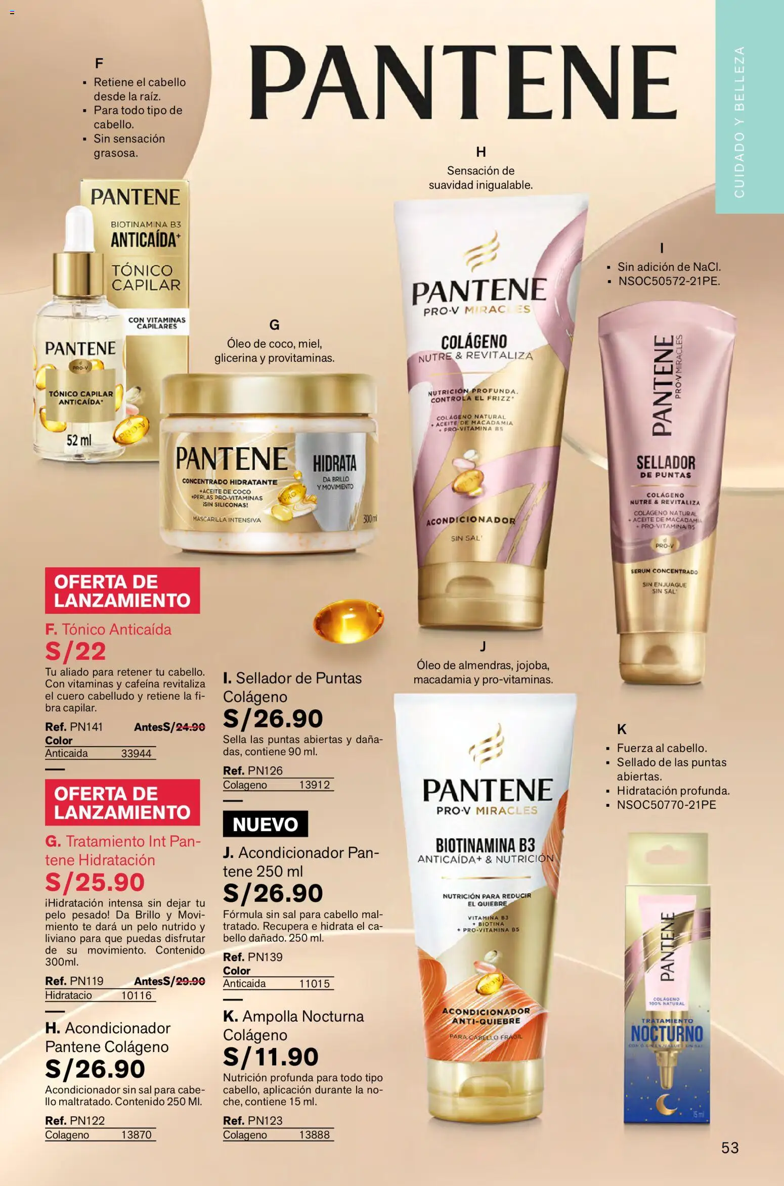 Catálogo Leonisa válido desde 26.12.2025 | Página: 53 | Productos: Acondicionador, Aceite, Pan, Té