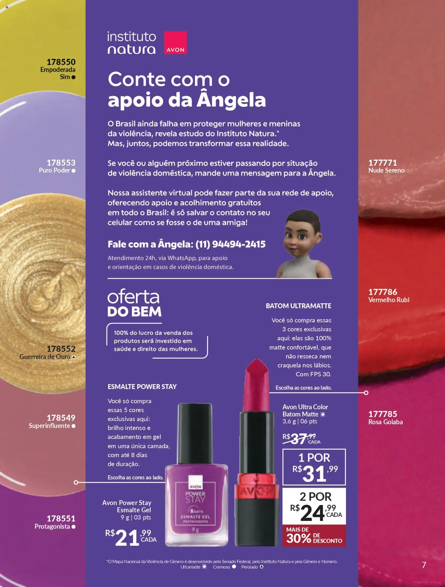 Avon Folheto - válido de 19.12.2025 | Página: 7 | Produtos: Goiaba, Celular, Batom
