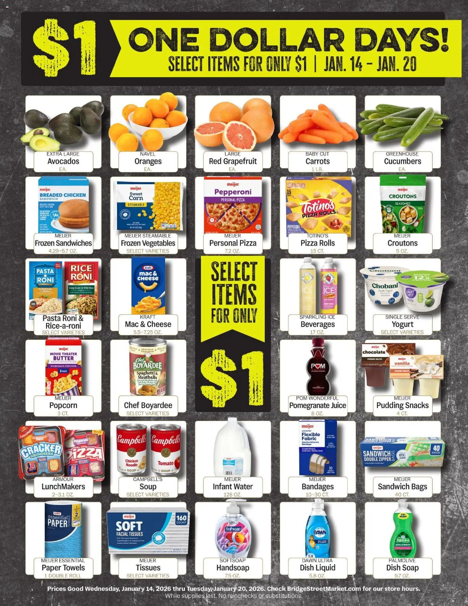 Meijer Bridge Street Market - valid from 14.01.2026 | Page: 2 | Products: Adhesive, Cheese, Yogurt, Vegetables