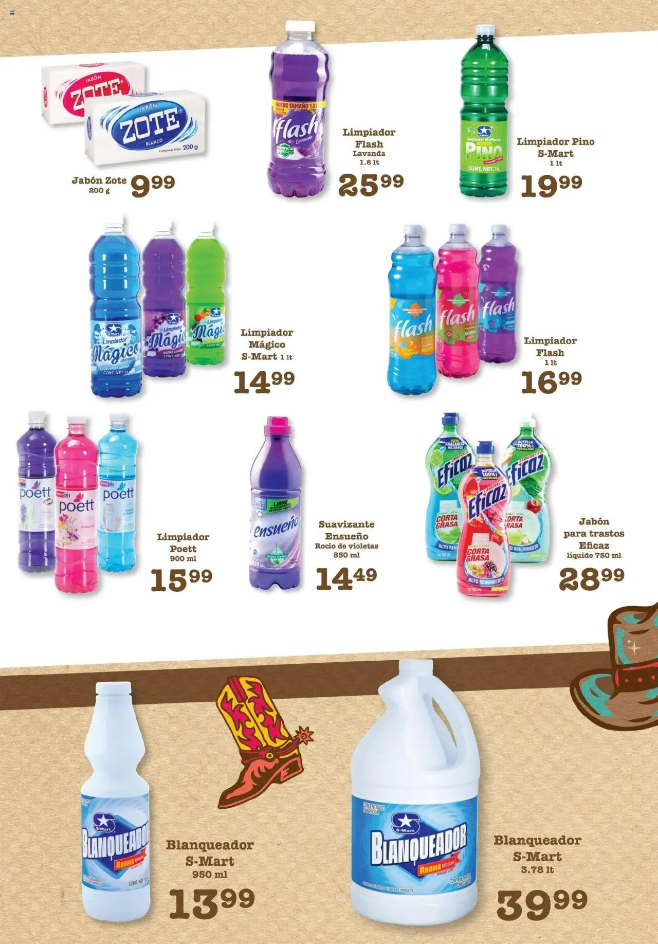 Nuevas ofertas de S-Mart válidas en toda la República Mexicana desde el 29.07.2025. ¡Encuentra las mejores ofertas en S-Mart - Folleto de Feria - Chihuahua! | Página: 4 | Productos: Suavizante, Limpiador, Jabón