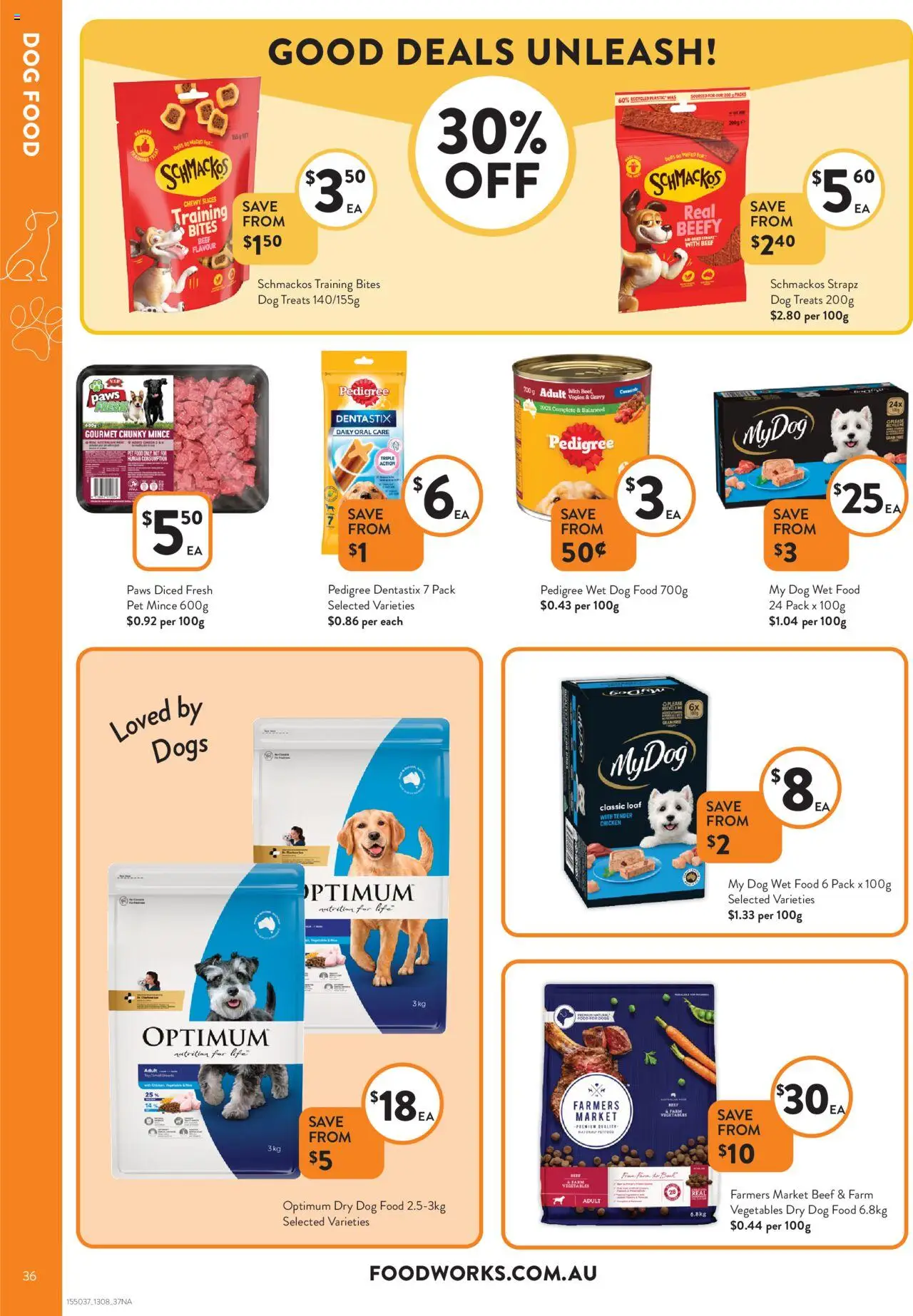 Foodworks catalogue - valid from 13.08.2025 | Page: 36 | Products: Chicken, Beef, Dog food, Vegetables