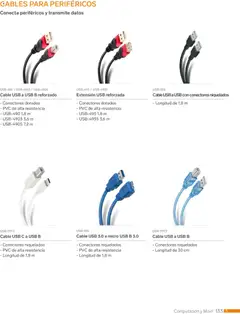 Vista previa de Steren catálogo, nuevo folleto de la tienda, válido en México a partir del 01.01.2026 | Página: 145 | Productos: Usb, Extensión, Cable USB, Cable