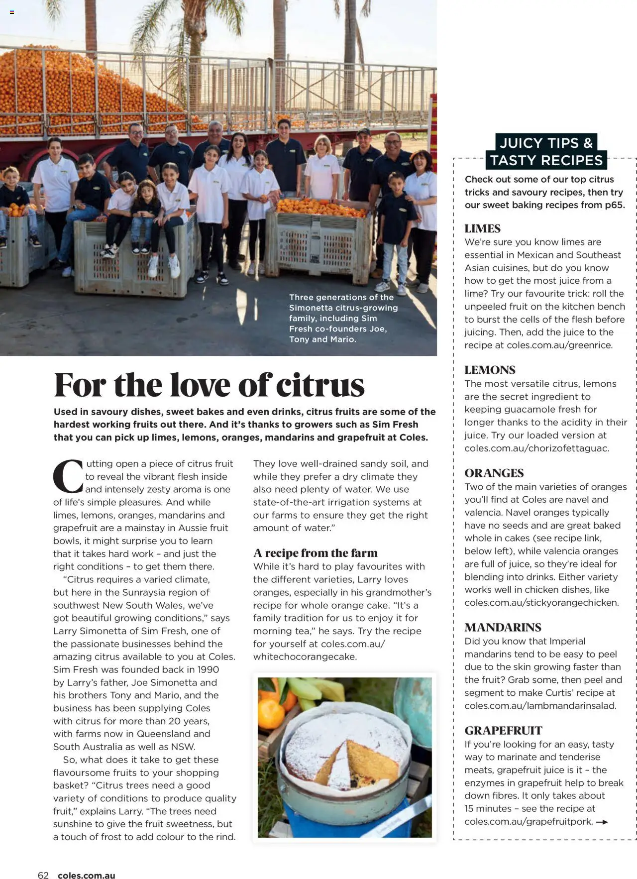 Coles catalogue - valid from 07.08.2025 | Page: 62 | Products: Basket, Chicken, Grapefruit, Fruits