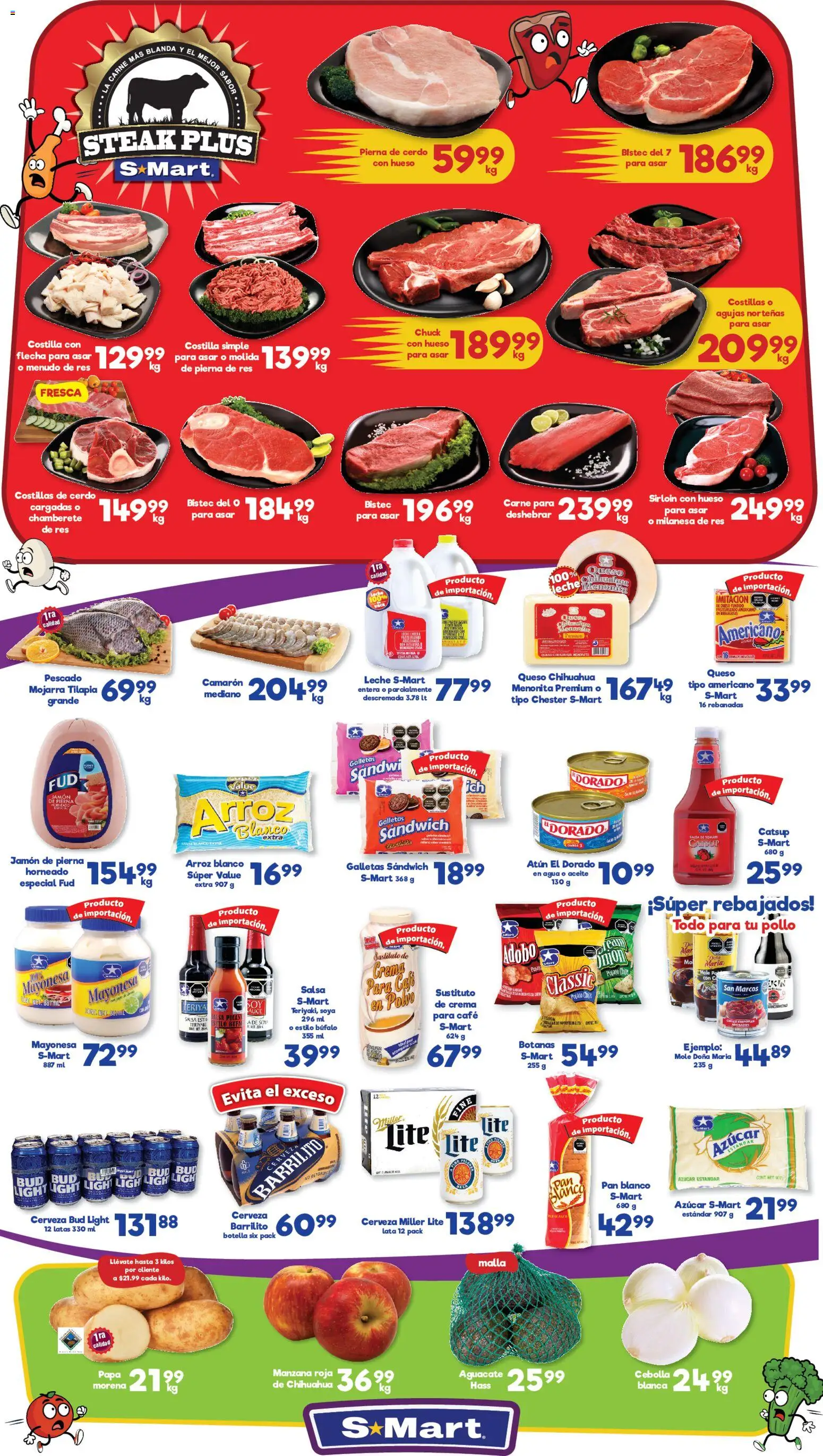 Nuevas ofertas de S-Mart válidas en toda la República Mexicana desde el 16.01.2026. ¡Encuentra las mejores ofertas en S-Mart folleto Ofertas de Feria Reynosa! | Página: 1 | Productos: Milanesa, Cerveza, Arroz, Salsa de tomate