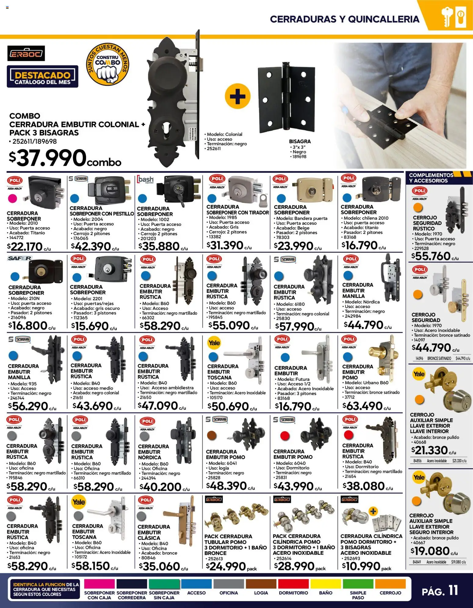 Construmart Ofertas │ válido desde el 01.03.2026 | Página: 11 | Productos: Caja, Cerradura, Llave, Bisagra