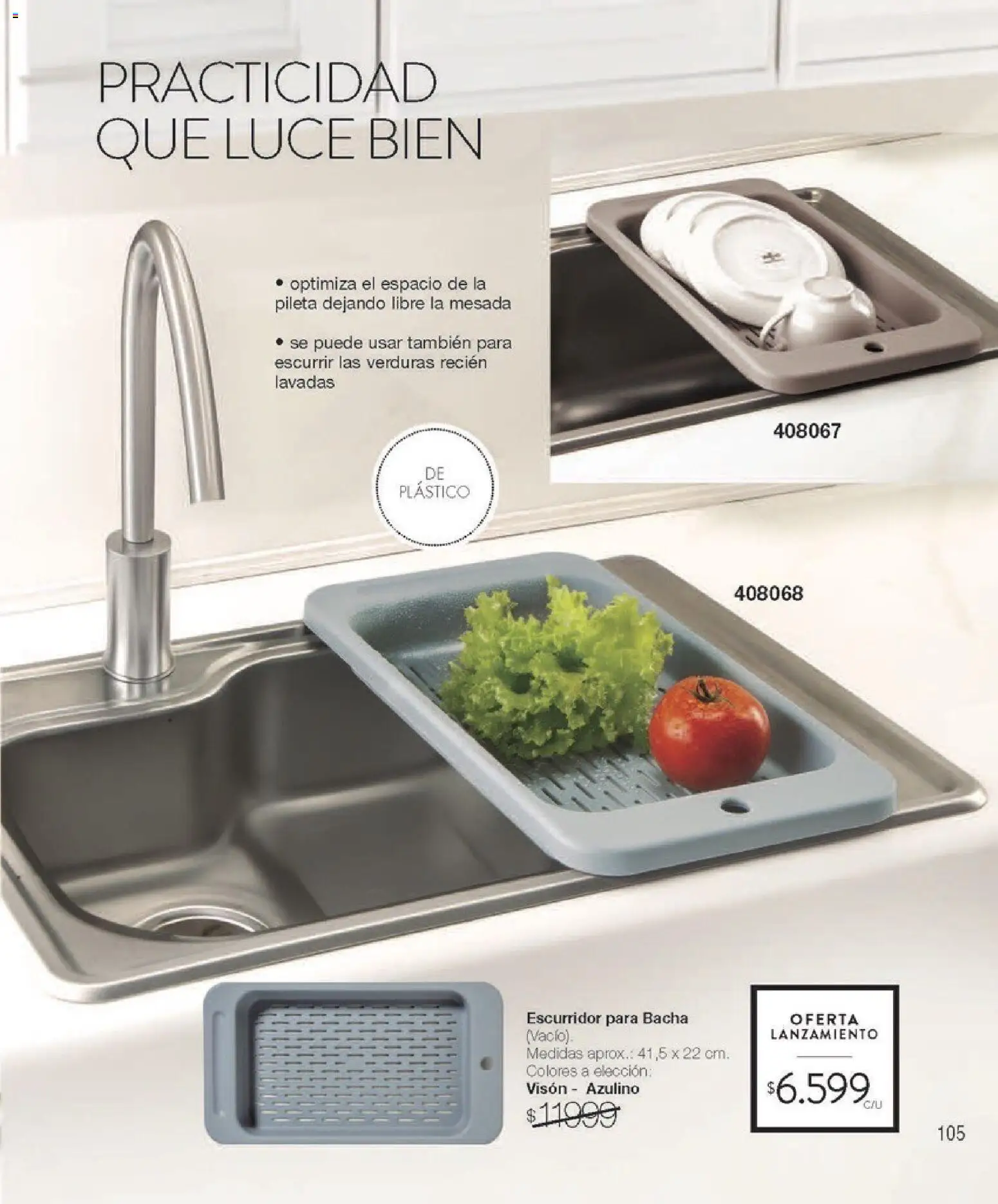 Violetta - Violetta Cosméticos │ válido desde el 09.03.2026 | Página: 515 | Productos: Mesada, Bacha, Pileta, Escurridor