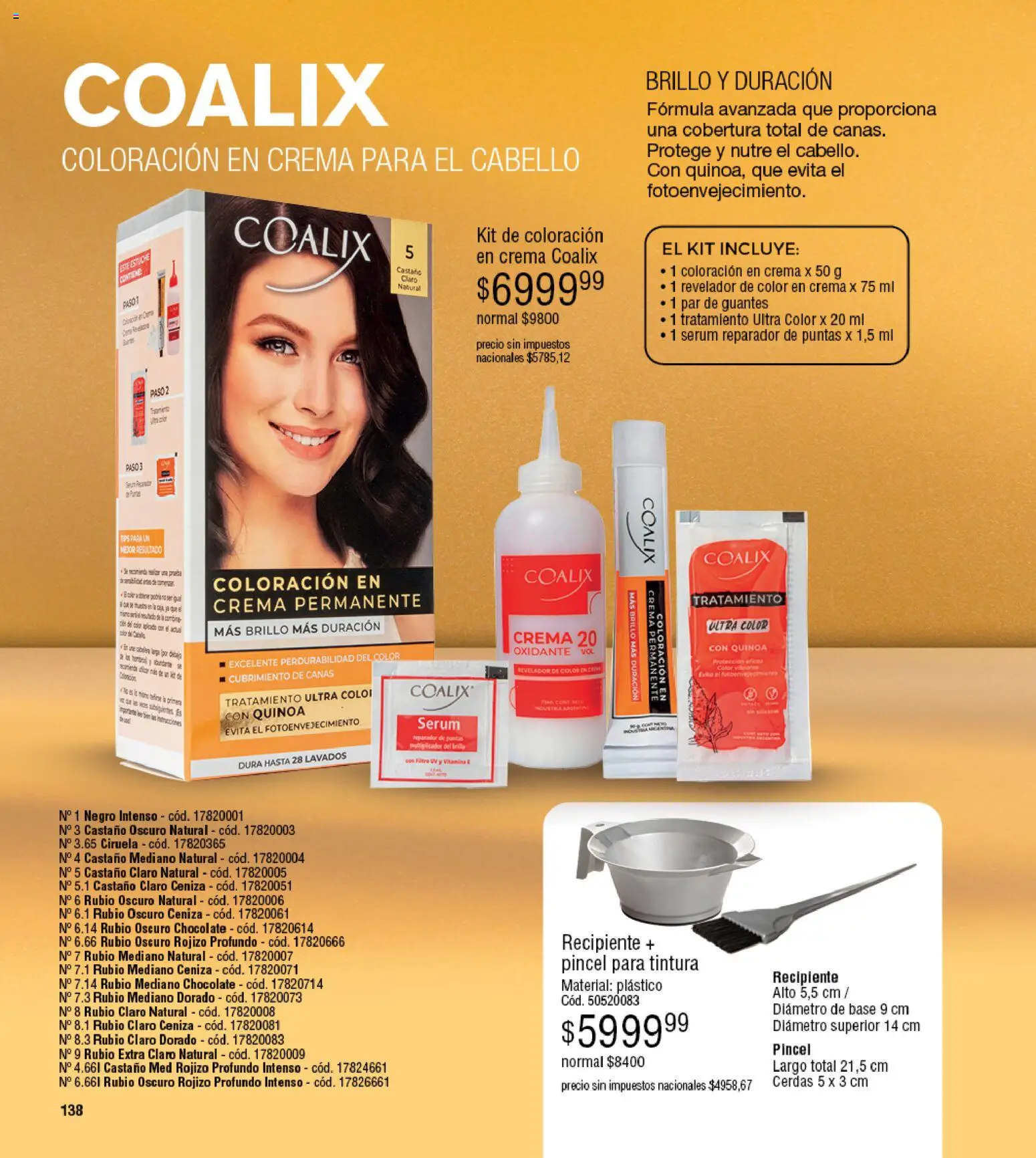 Millanel - Catálogo │ válido desde el 27.04.2026 | Página: 138 | Productos: Pincel, Tintura, Brillo, Guantes