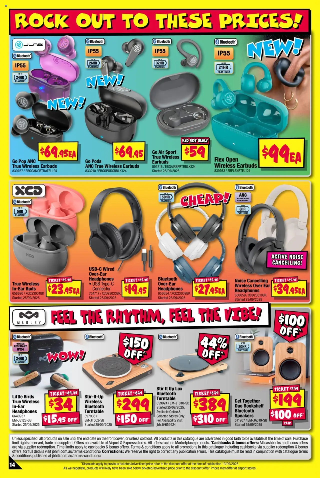 JB Hi-Fi catalogue - valid from 02.10.2025 | Page: 13 | Products: Bookshelf, Water, Headphones, Connector