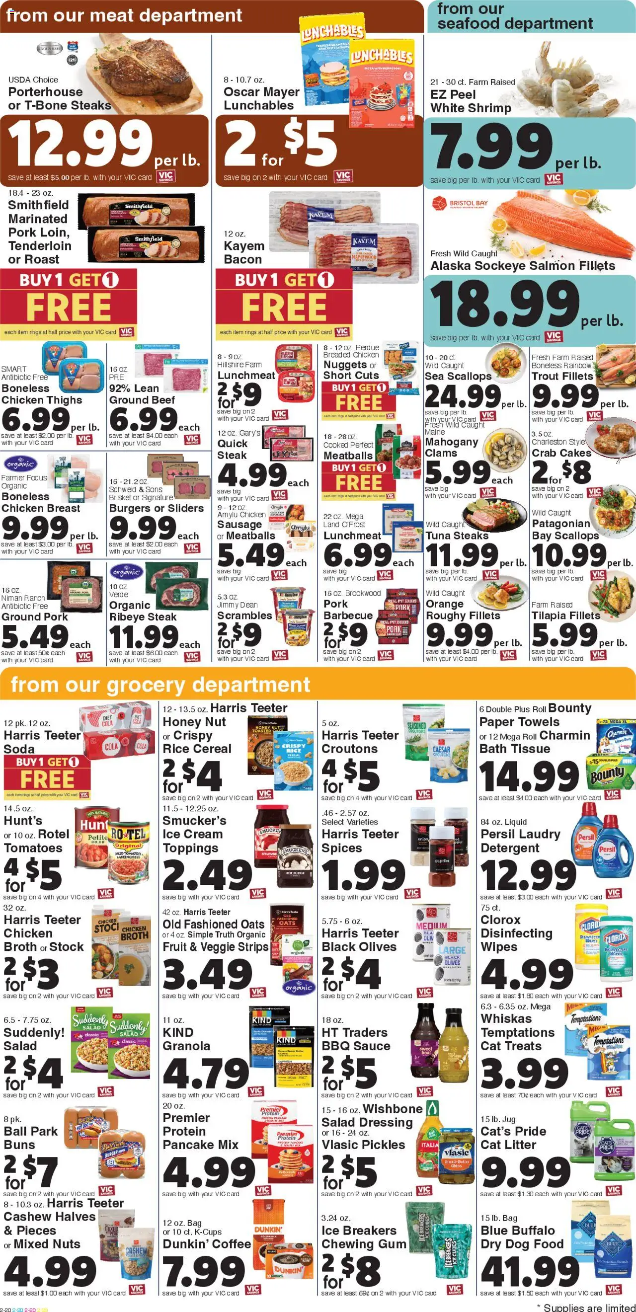Harris Teeter Weekly Ad - SC - valid from 06.08.2025 | Page: 4 | Products: Dog Food, Detergent, Nuts, Bag