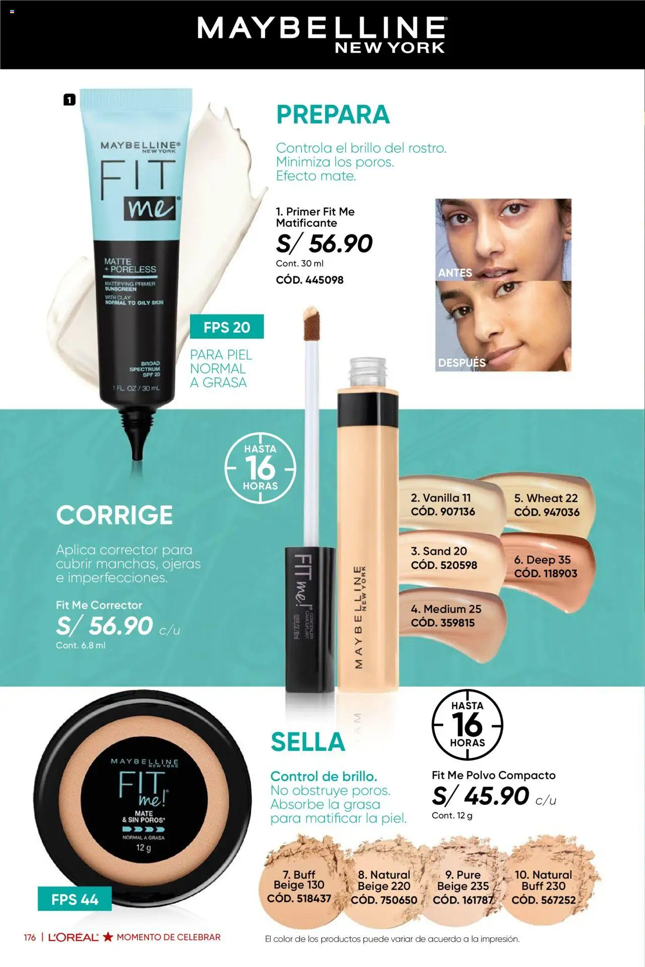 Catálogo Azzorti válido desde 15.10.2025 | Página: 180 | Productos: Corrector, Polvo