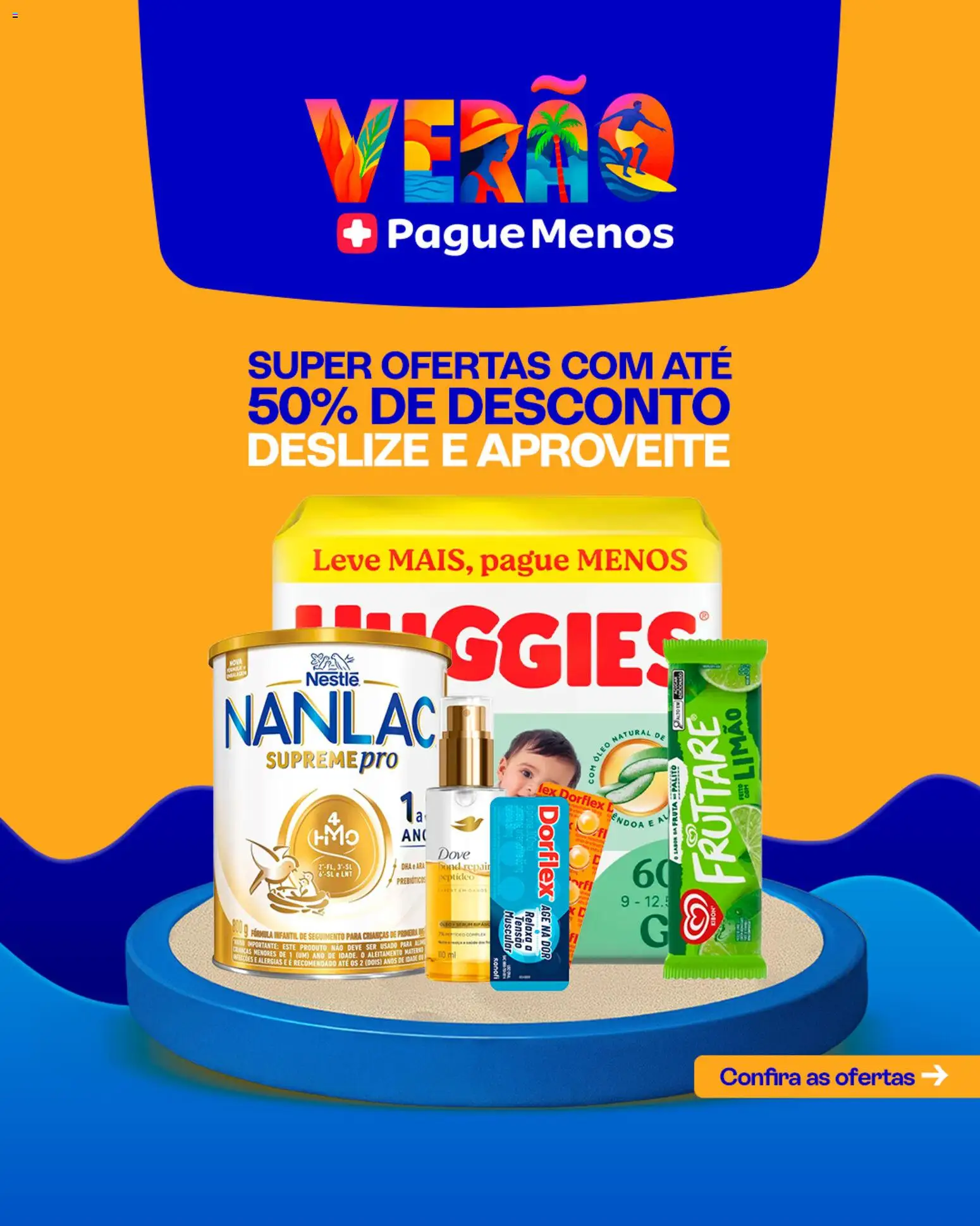 Pague Menos Folheto - válido de 06.01.2026 | Página: 1 | Produtos: Óleo, Sérum, Fórmula infantil, Dove