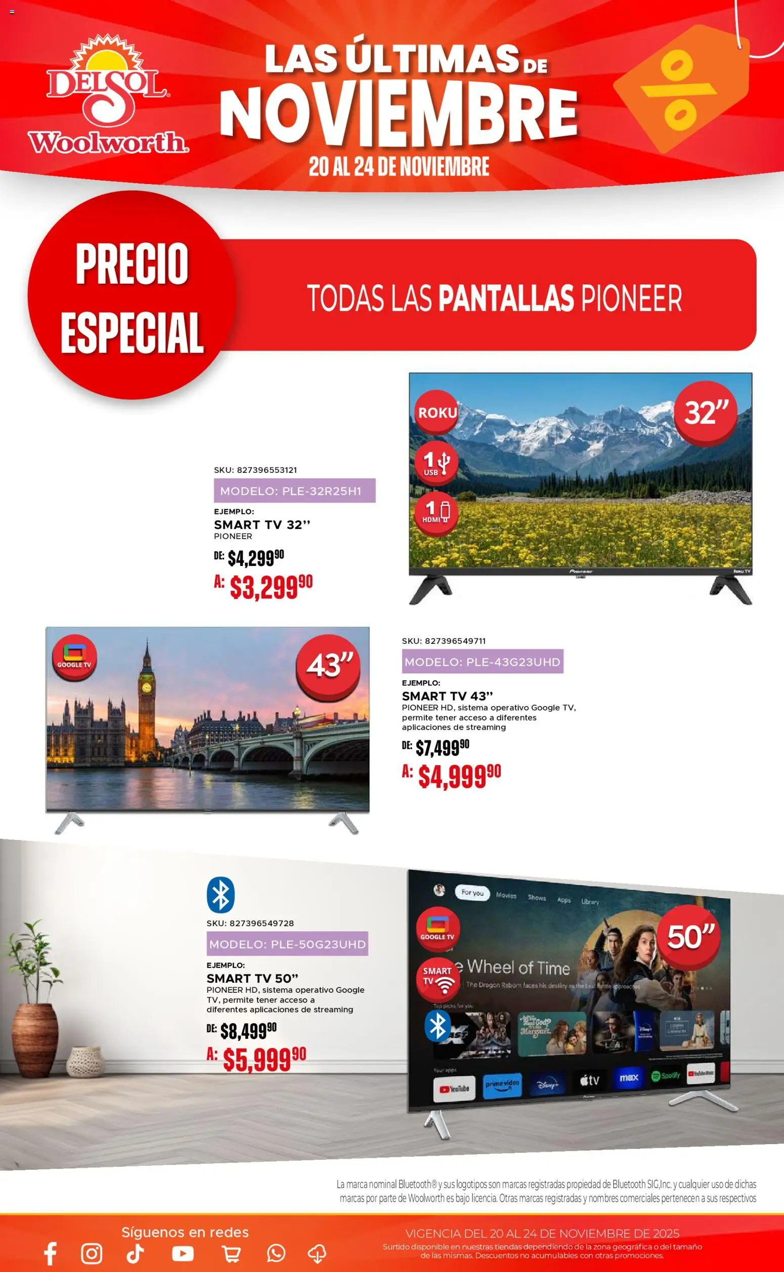 Nuevas ofertas de Del Sol y Woolworth válidas en toda la República Mexicana desde el 20.11.2025. ¡Encuentra las mejores ofertas en Del Sol y Woolworth Buen Fin ! | Página: 3