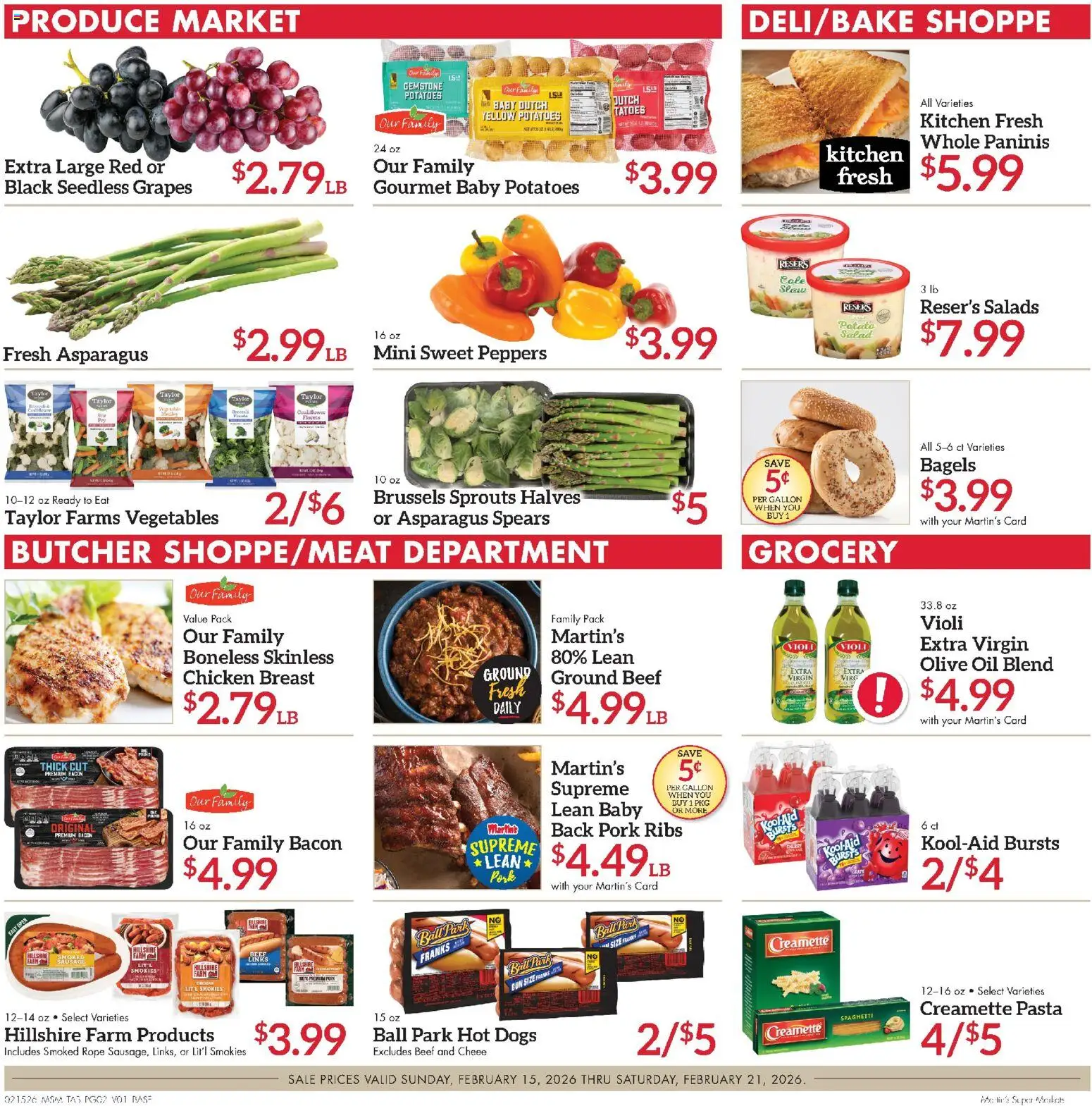 Martin’s - Next Ad - IN - valid from 15.02.2026 | Page: 2 | Products: Oil, Pork, Pasta, Vegetables