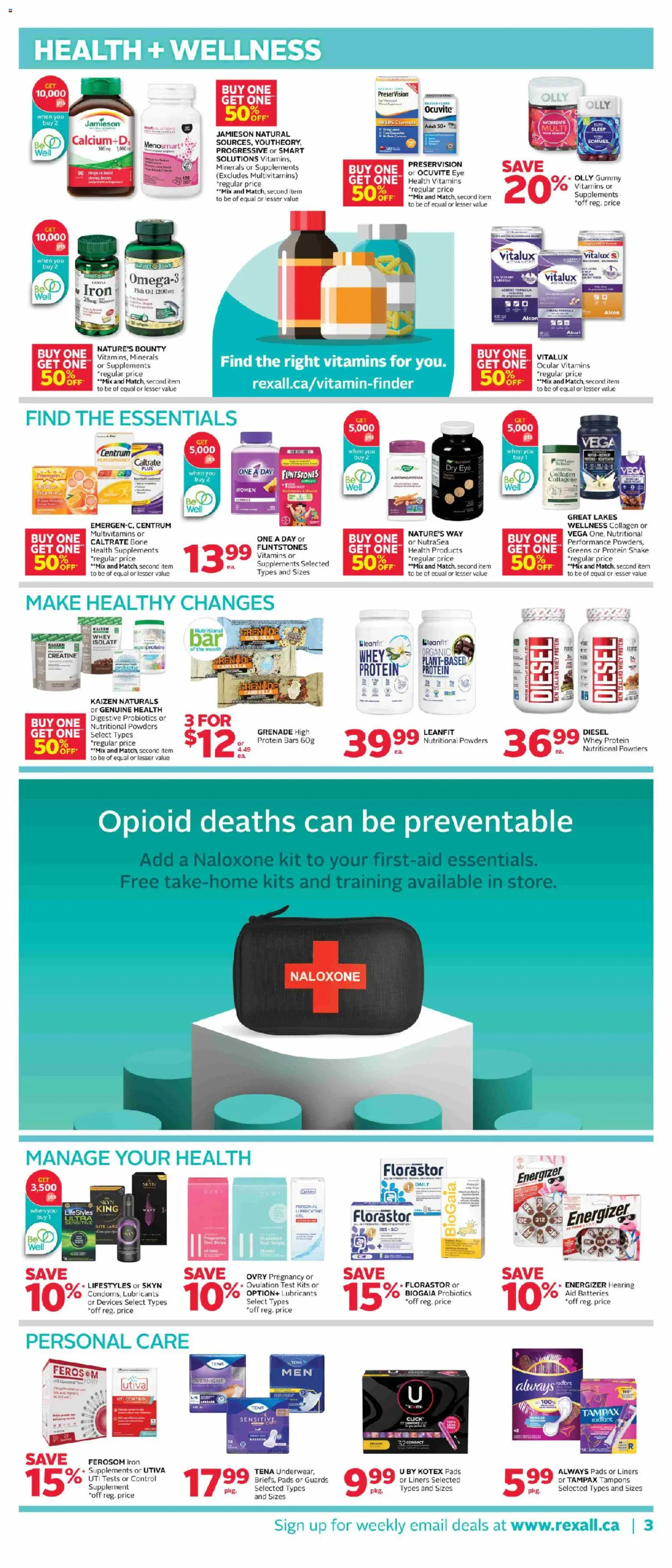 Rexall flyer valid from 10.04.2026 | Page: 9 | Products: Fish, Iron, Oil