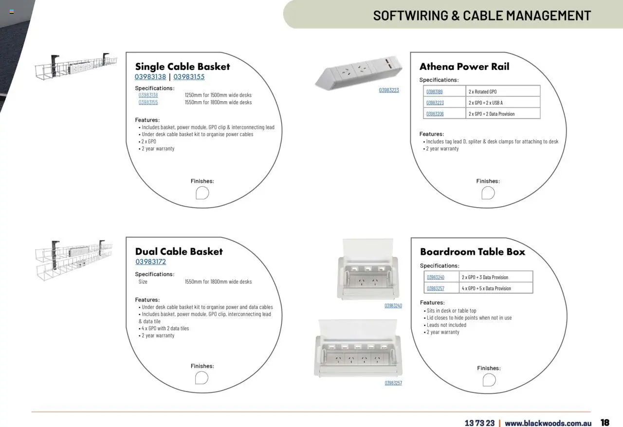 Black Woods catalogue - valid from 18.11.2024 | Page: 19 | Products: Table, Basket, Cable, Usb