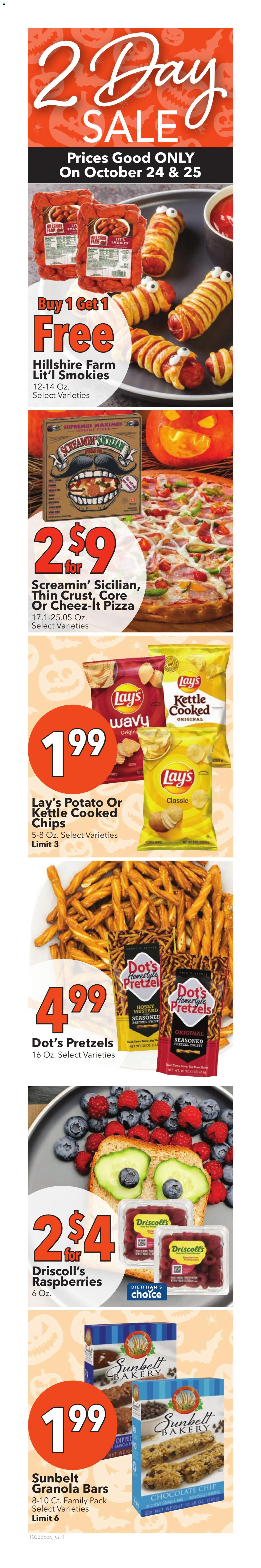 Cash Wise Weekly Ad - valid from 22.10.2025 | Page: 2 | Products: Pizza, Chocolate Chip, Weight, Kettle