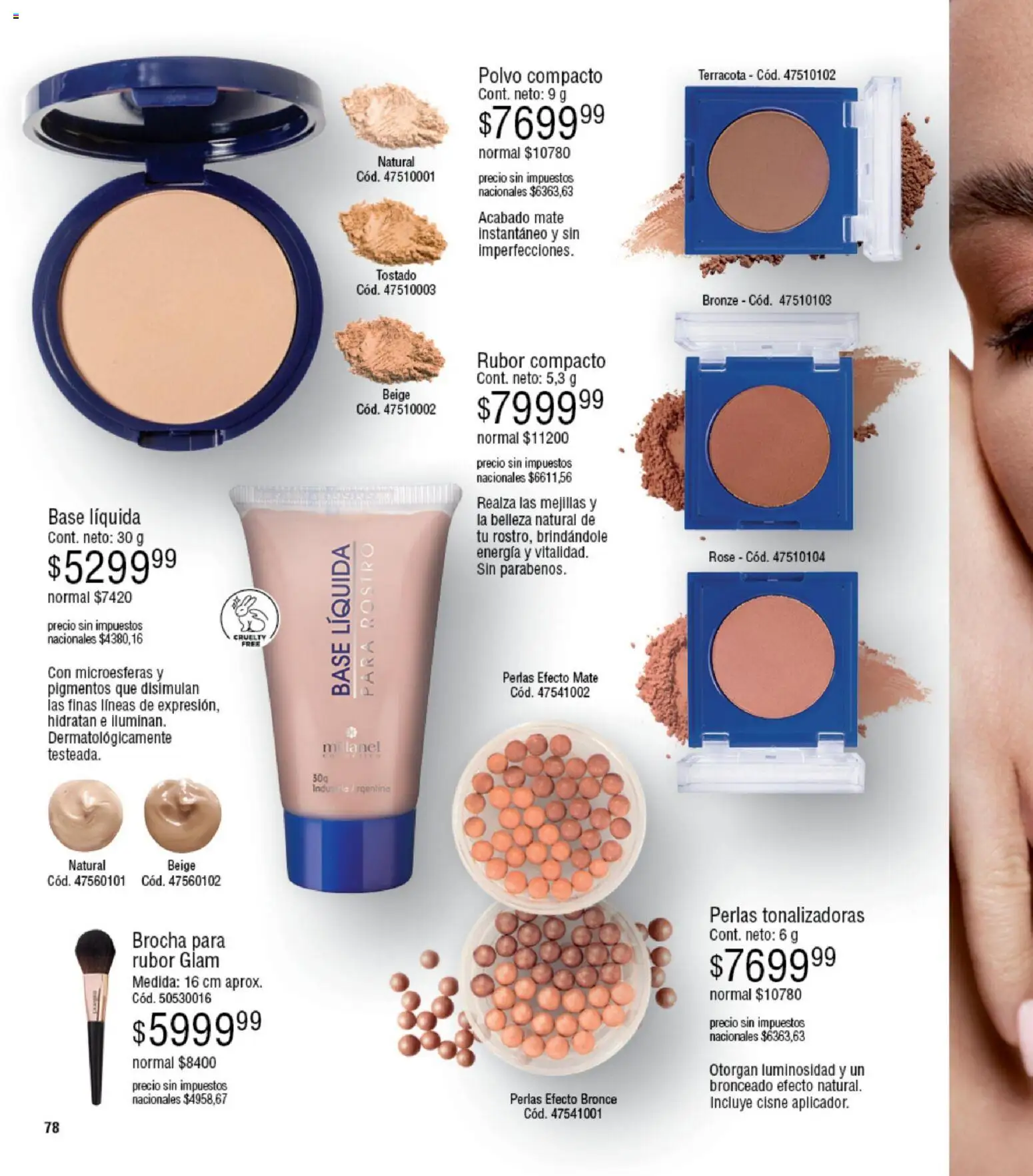 Millanel - Catálogo │ válido desde el 05.01.2026 | Página: 78 | Productos: Mate, Rubor, Polvo, Polvo compacto