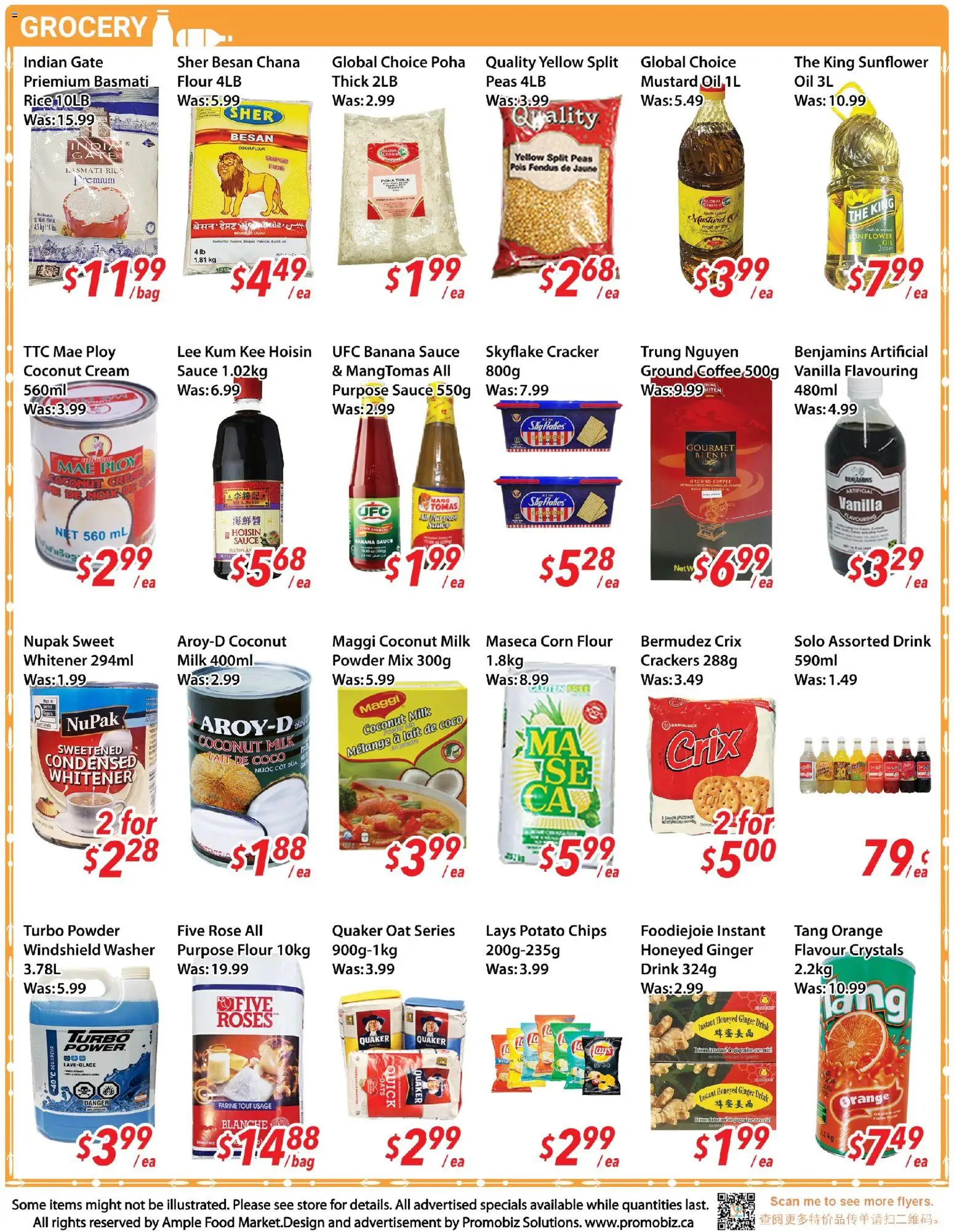 Ample Food Market flyer valid from 24.10.2025 | Page: 3 | Products: Rice, Powder, Oil, Coffee