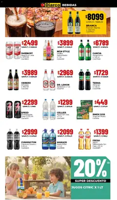 Vista previa Diarco ofertas válido desde el 27.04.2026 | Página: 8 | Productos: Fernet, Soda, Agua, Jugo