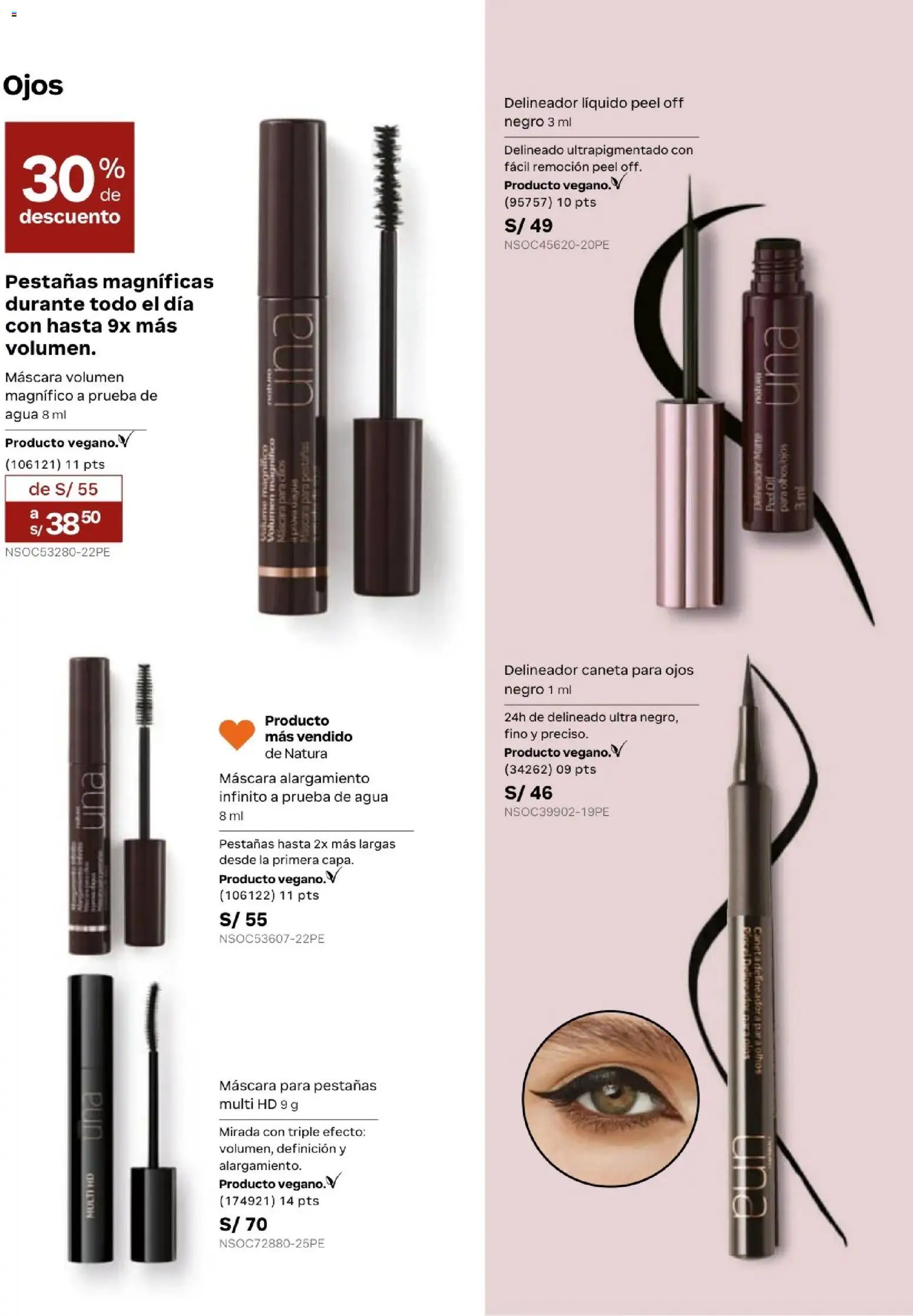 Catálogo Natura válido desde 20.02.2026 | Página: 58 | Productos: Máscara, Delineador