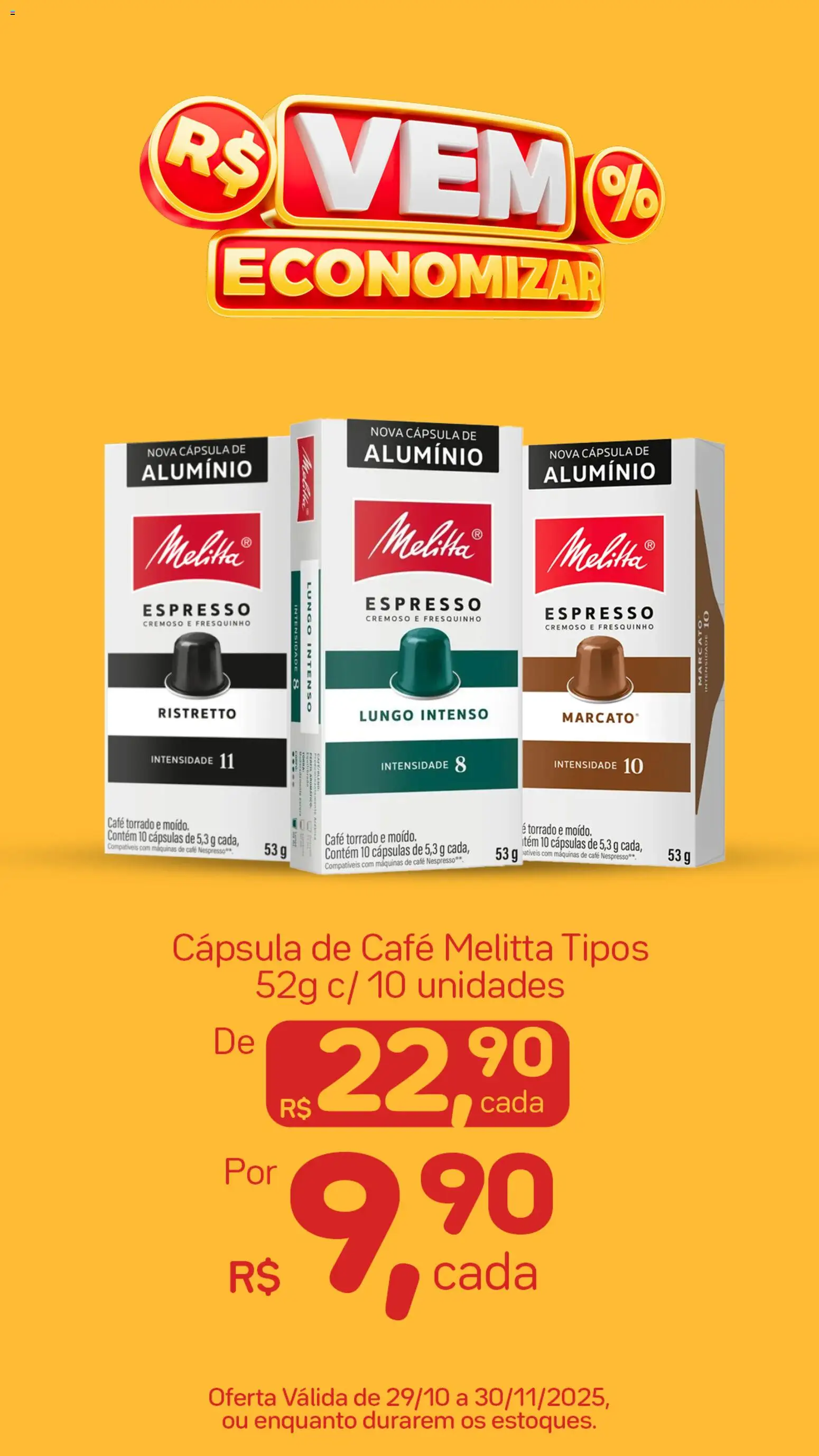 Vencedor Atacadista Folheto - válido de 29.10.2025 | Página: 1 | Produtos: Cápsula de café, Café