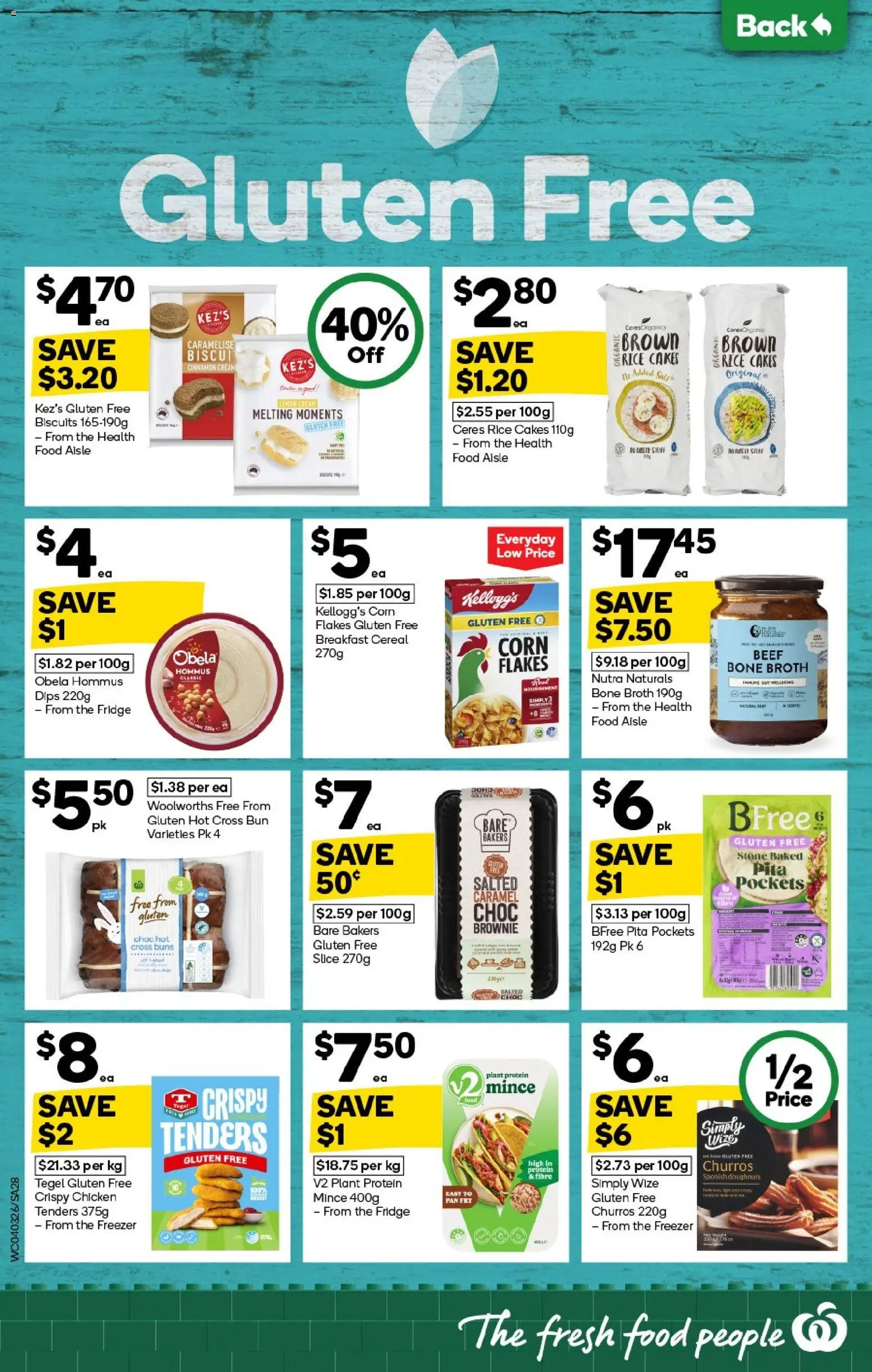Woolworths catalogue - valid from 04.03.2026 | Page: 28 | Products: Chicken, Beef, Biscuits, Fridge